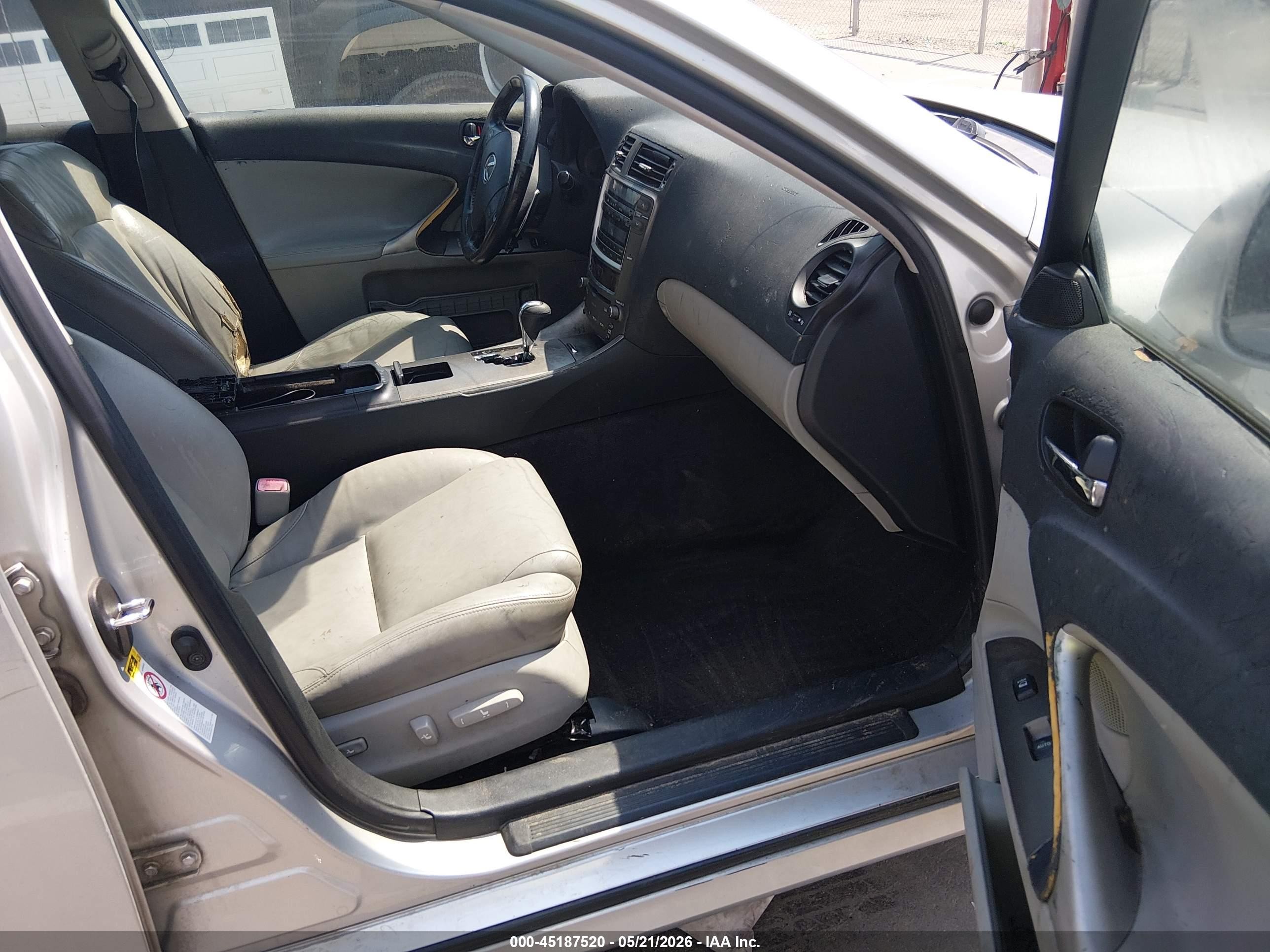2006 Lexus Is 250   Silver vin: JTHBK262062020090