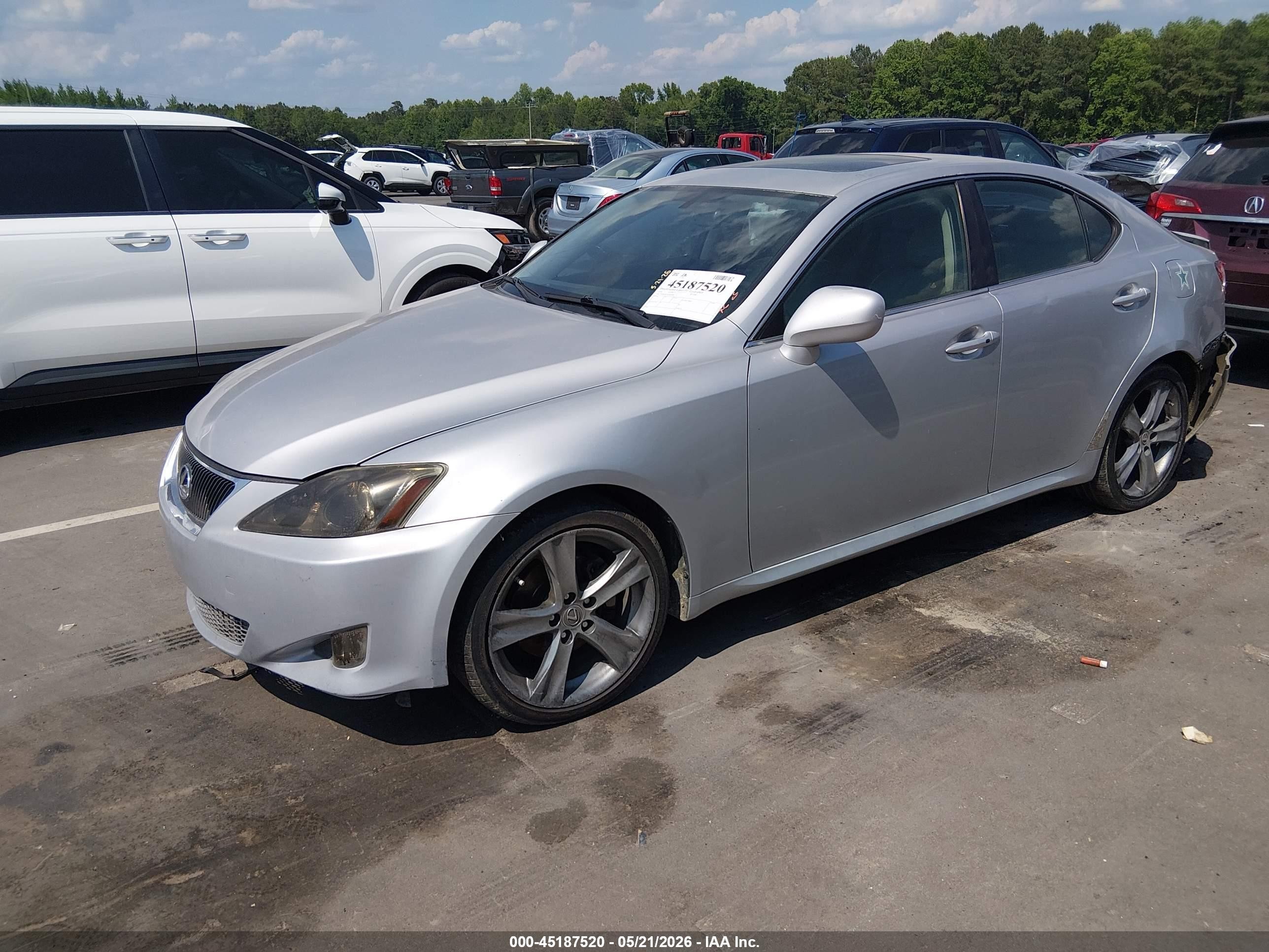2006 Lexus Is 250   Silver vin: JTHBK262062020090