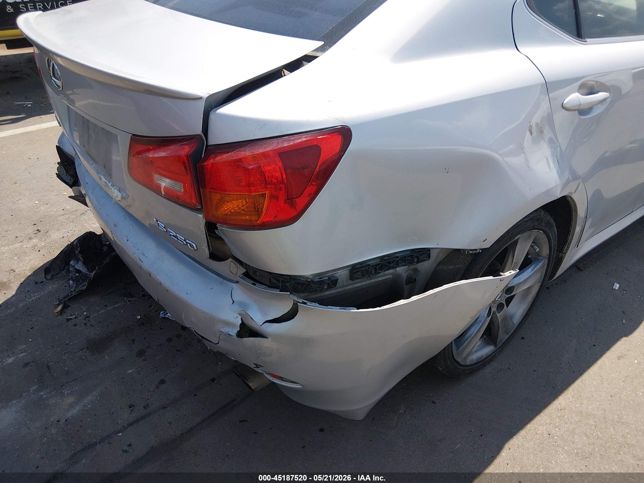 2006 Lexus Is 250   Silver vin: JTHBK262062020090