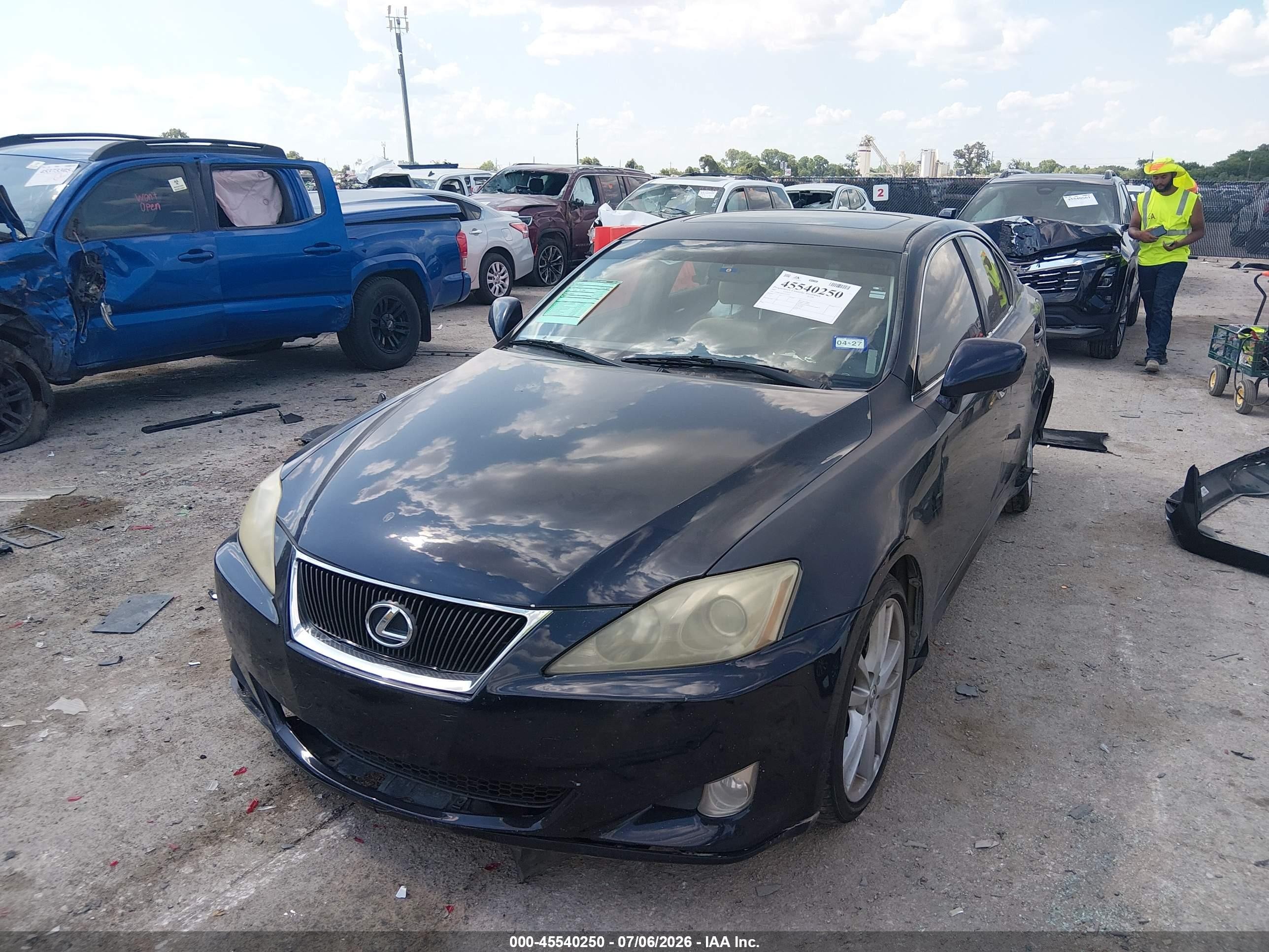 2007 Lexus Is 250   Dark Blue vin: JTHBK262072035576
