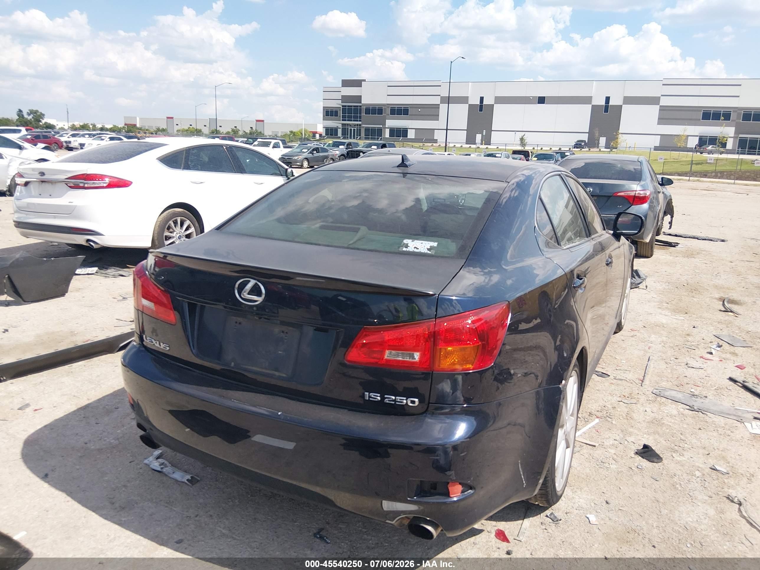 2007 Lexus Is 250   Dark Blue vin: JTHBK262072035576