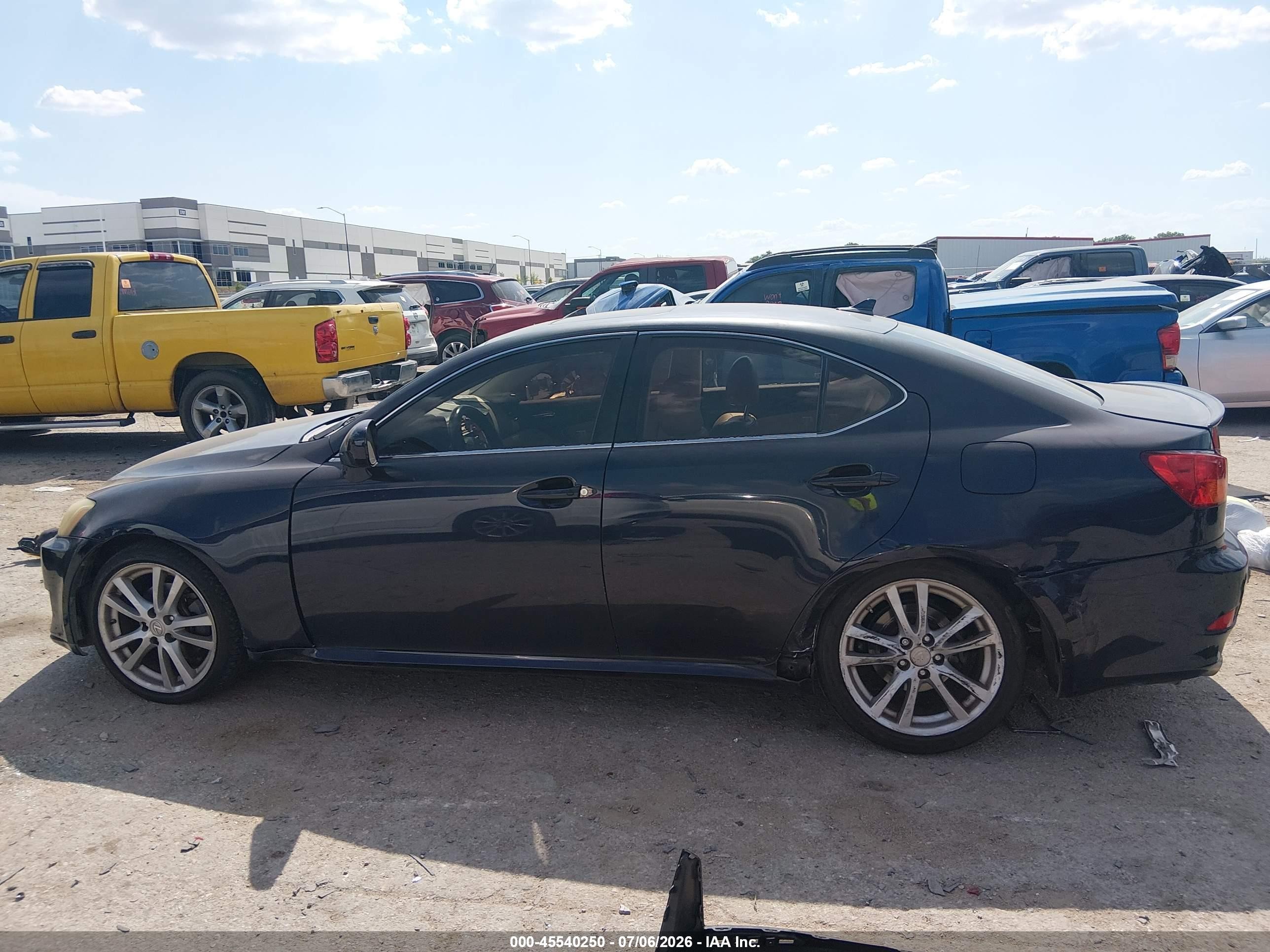 2007 Lexus Is 250   Dark Blue vin: JTHBK262072035576