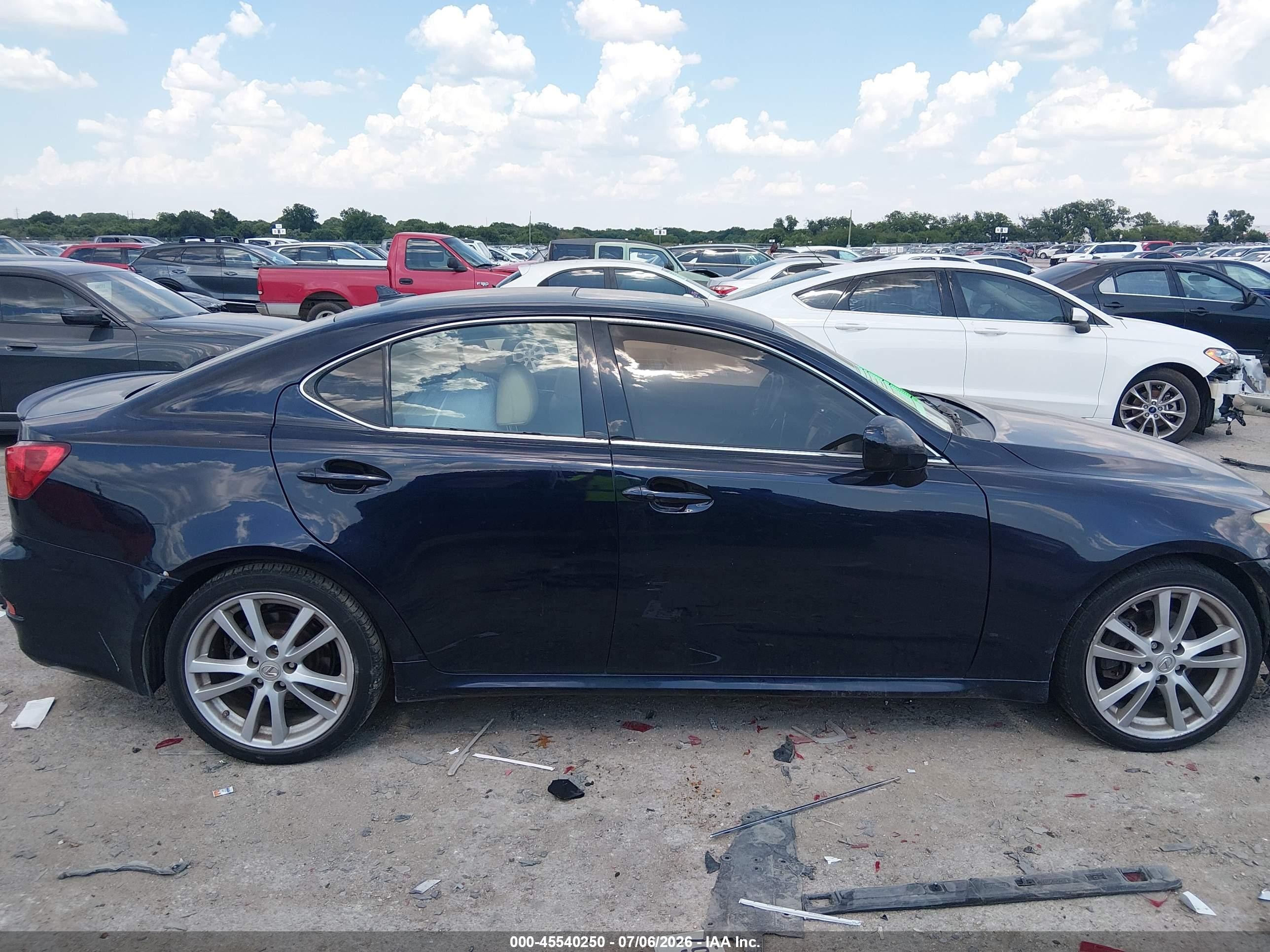 2007 Lexus Is 250   Dark Blue vin: JTHBK262072035576