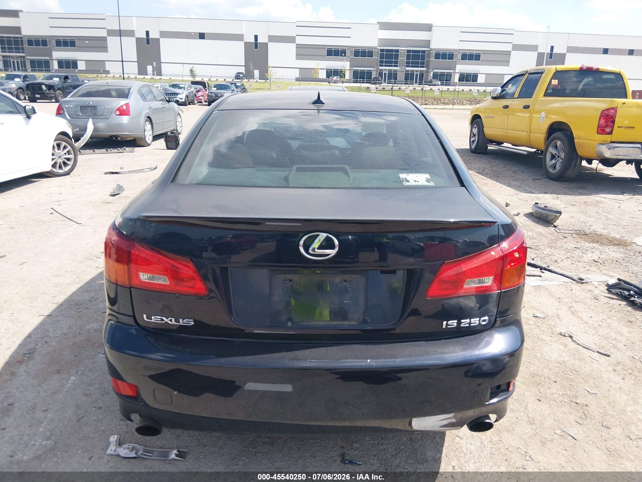 2007 Lexus Is 250   Dark Blue vin: JTHBK262072035576