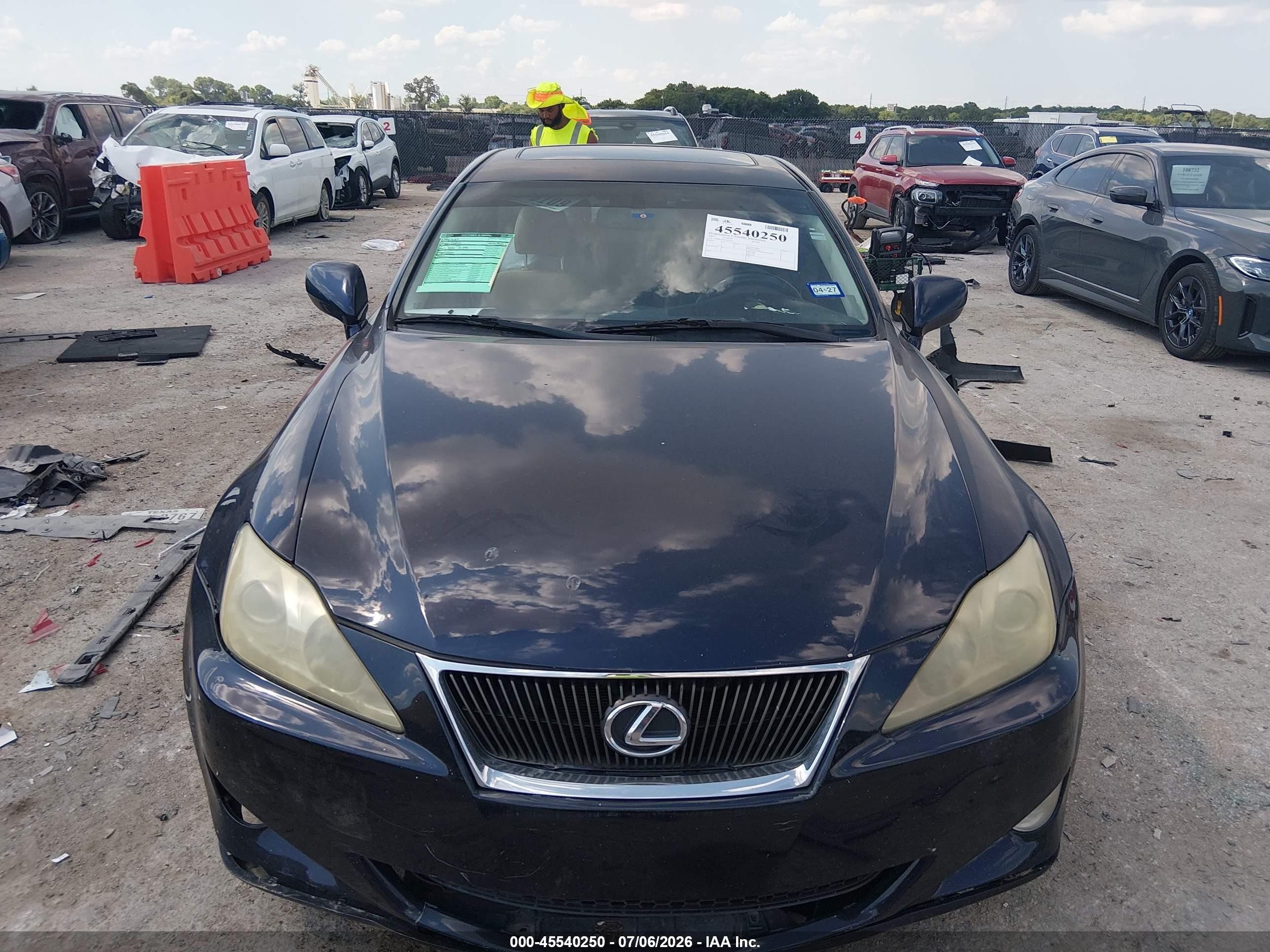 2007 Lexus Is 250   Dark Blue vin: JTHBK262072035576