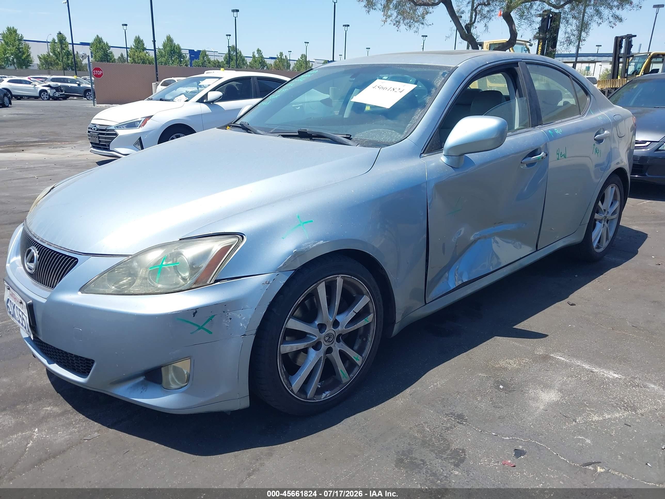 2007 Lexus Is 250   Blue vin: JTHBK262075033986