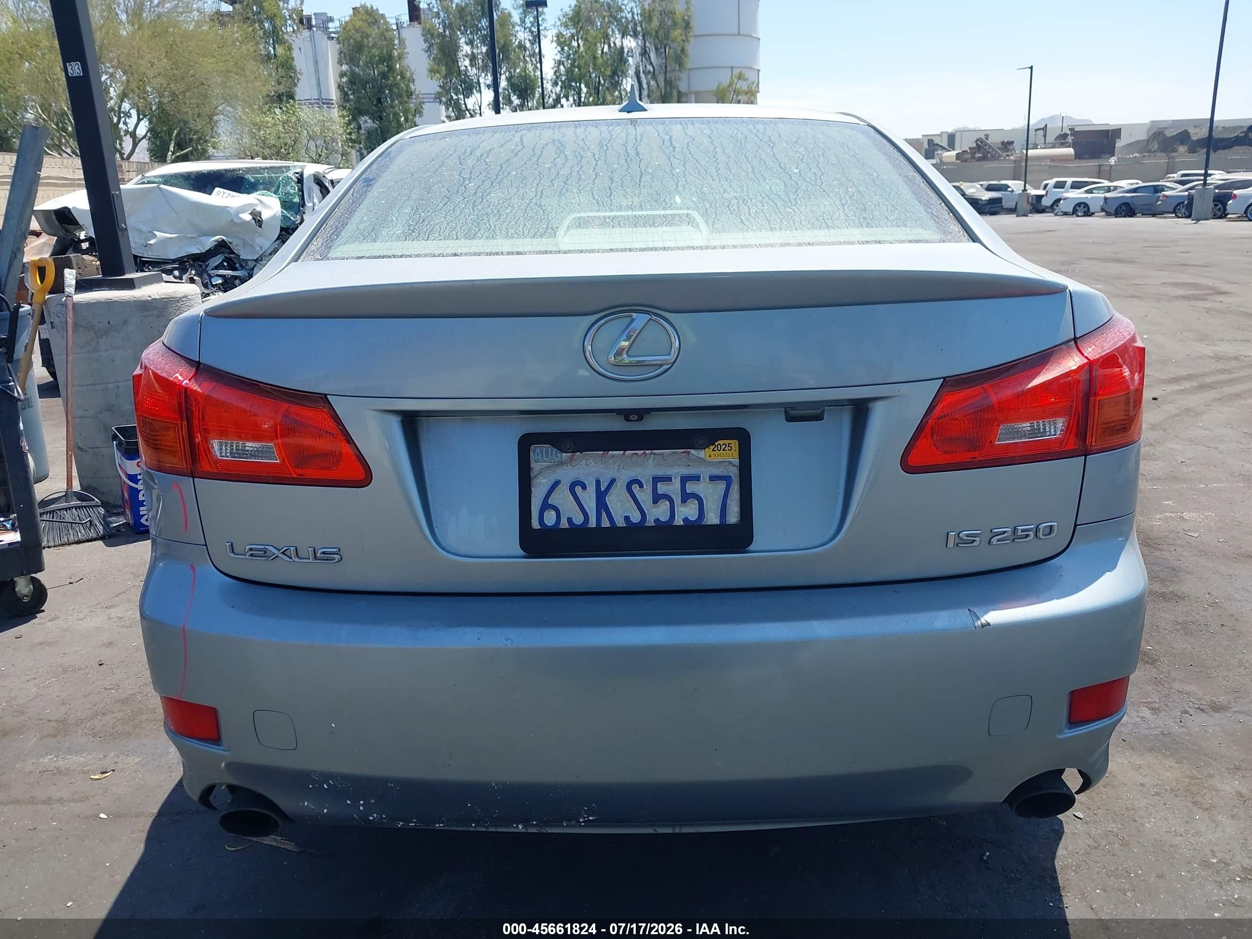 2007 Lexus Is 250   Blue vin: JTHBK262075033986