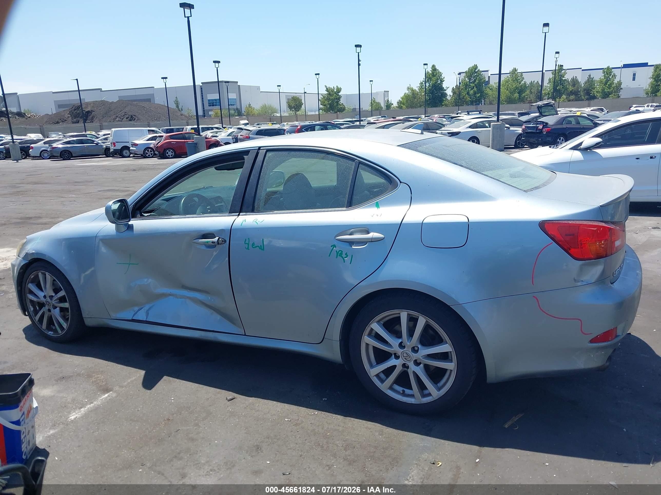 2007 Lexus Is 250   Blue vin: JTHBK262075033986