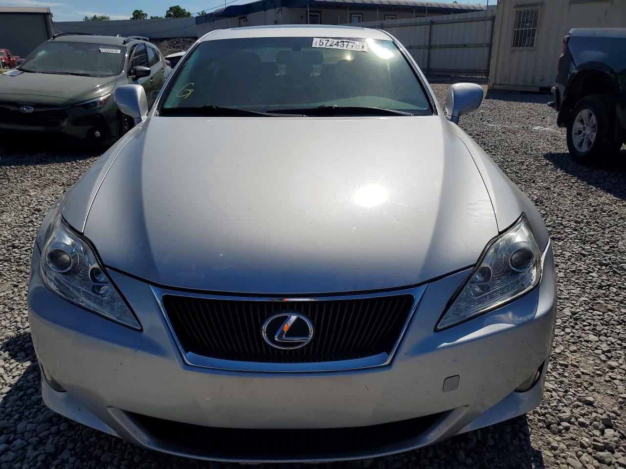 2007 Lexus Is 250 Silver vin: JTHBK262075043109