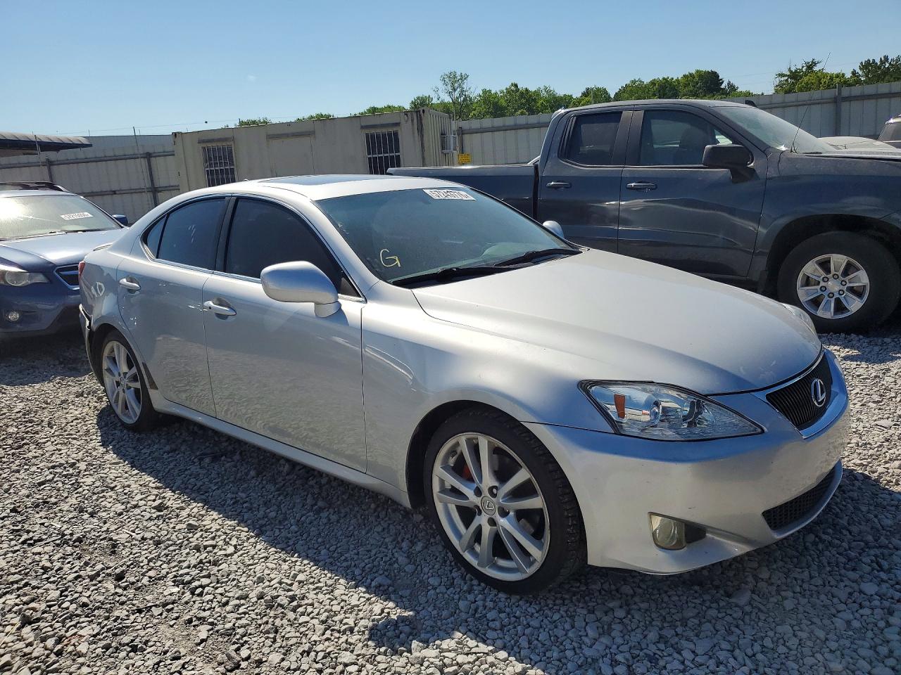 2007 Lexus Is 250 Silver vin: JTHBK262075043109