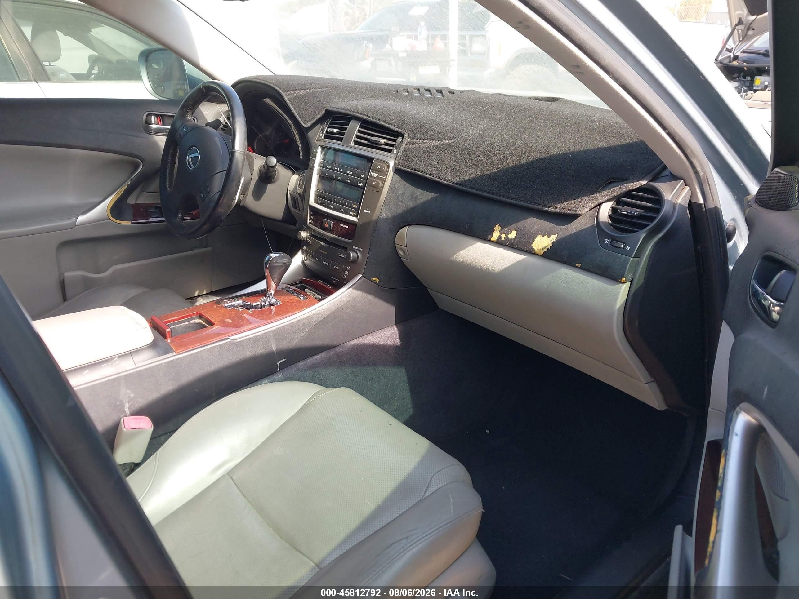 2007 Lexus Is 250   Light Blue vin: JTHBK262075046754