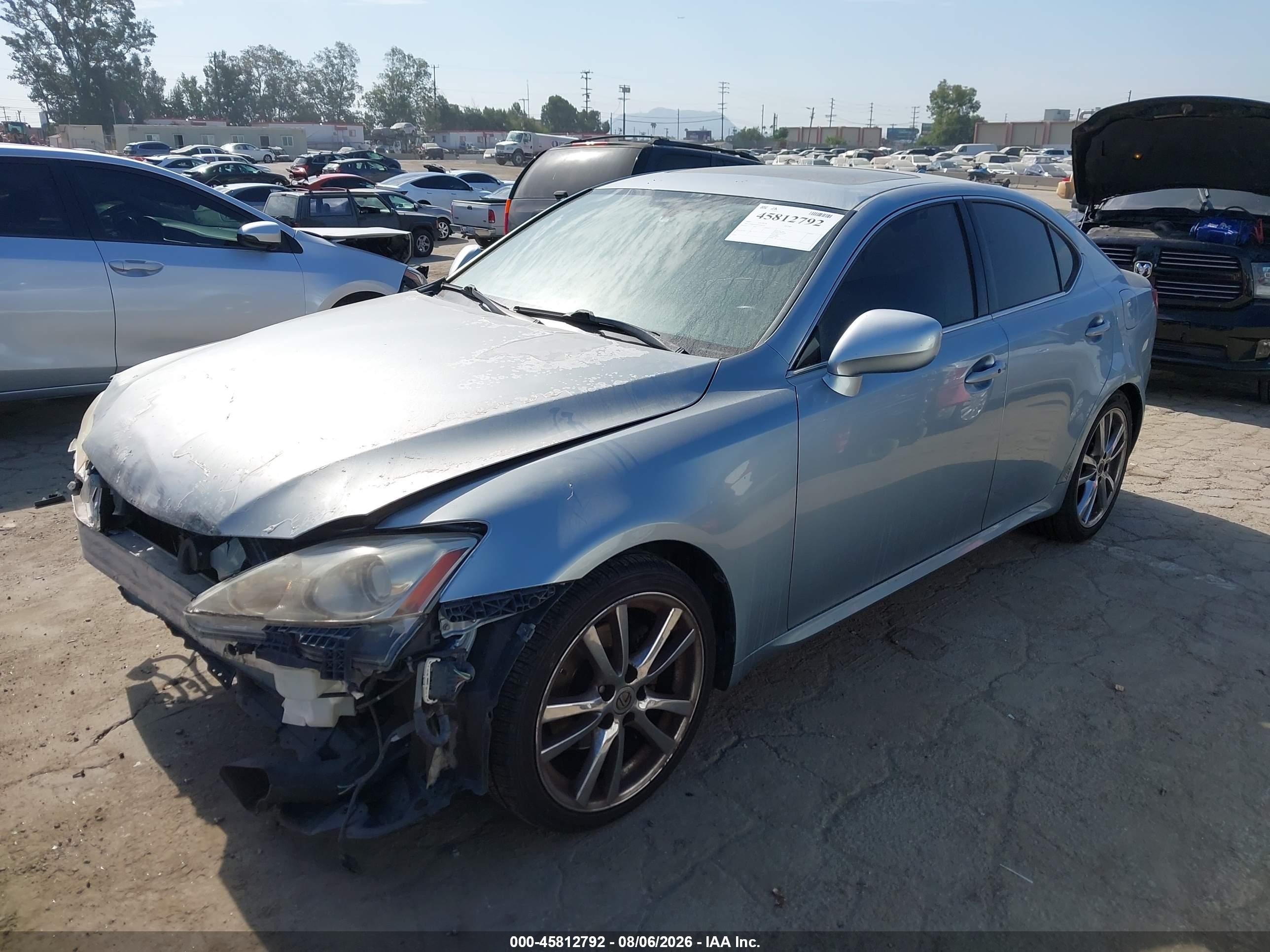 2007 Lexus Is 250   Light Blue vin: JTHBK262075046754