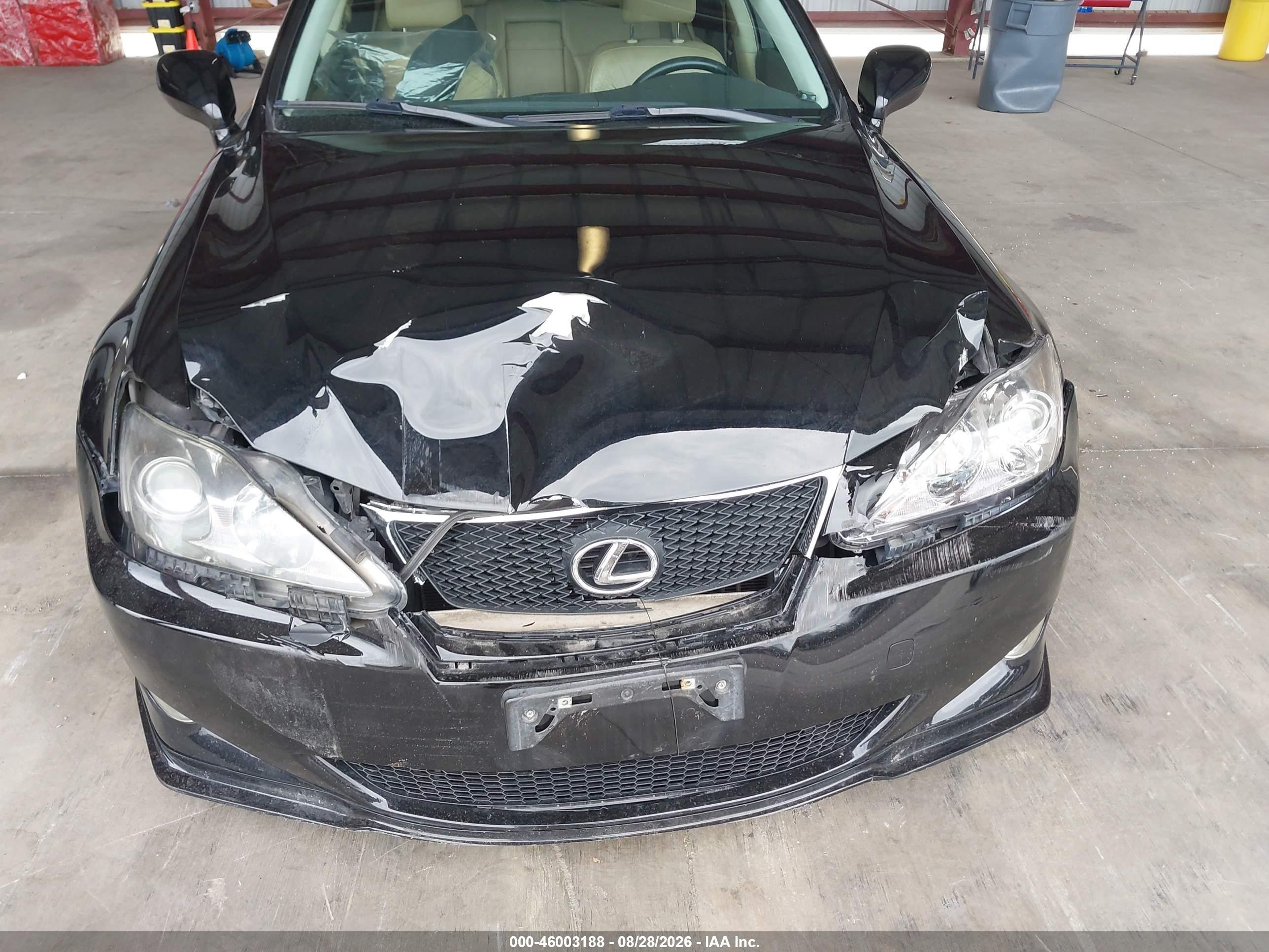 2007 Lexus Is 250   Black vin: JTHBK262075047404
