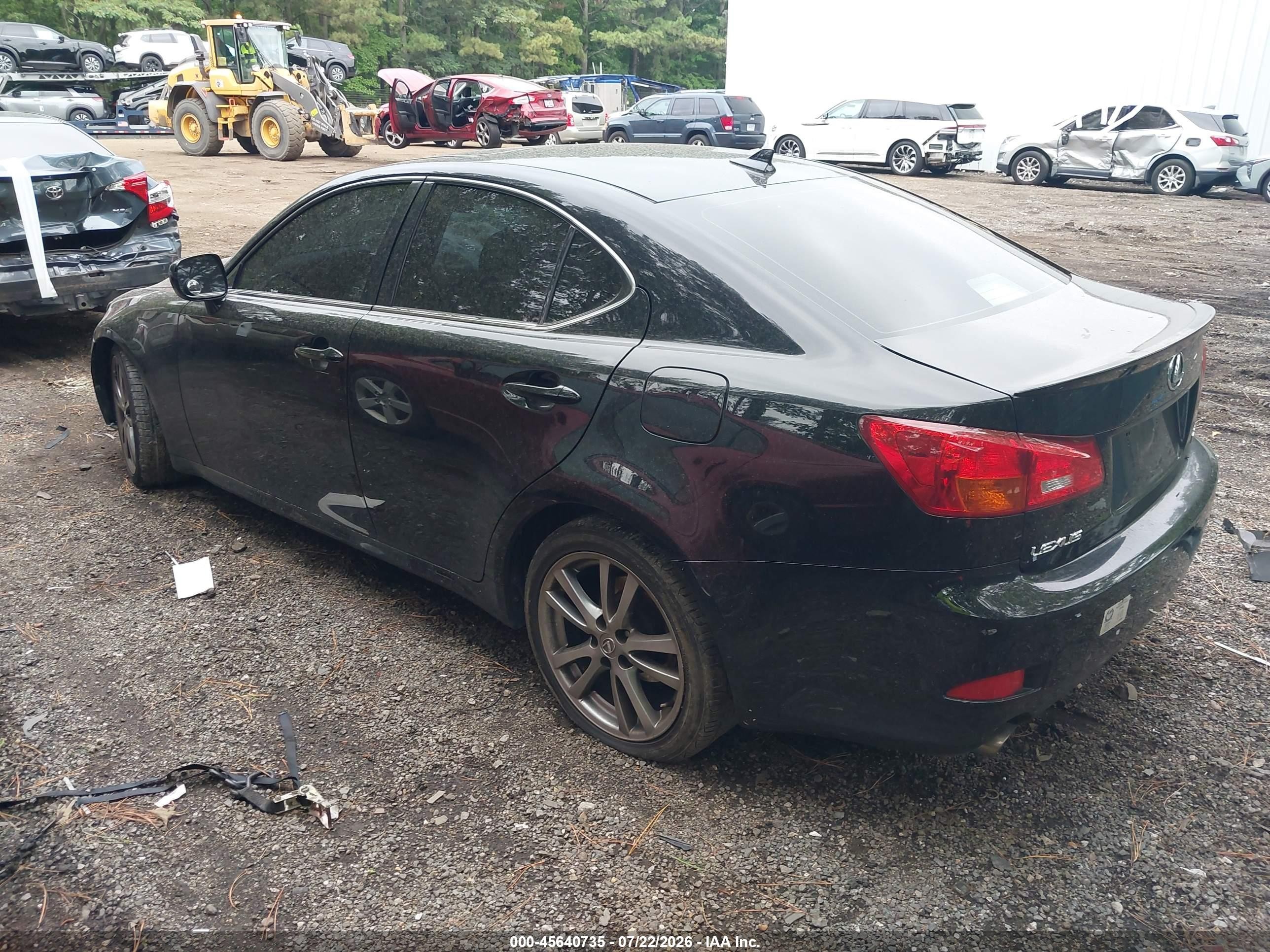 2008 Lexus Is 250   Черный vin: JTHBK262082070880