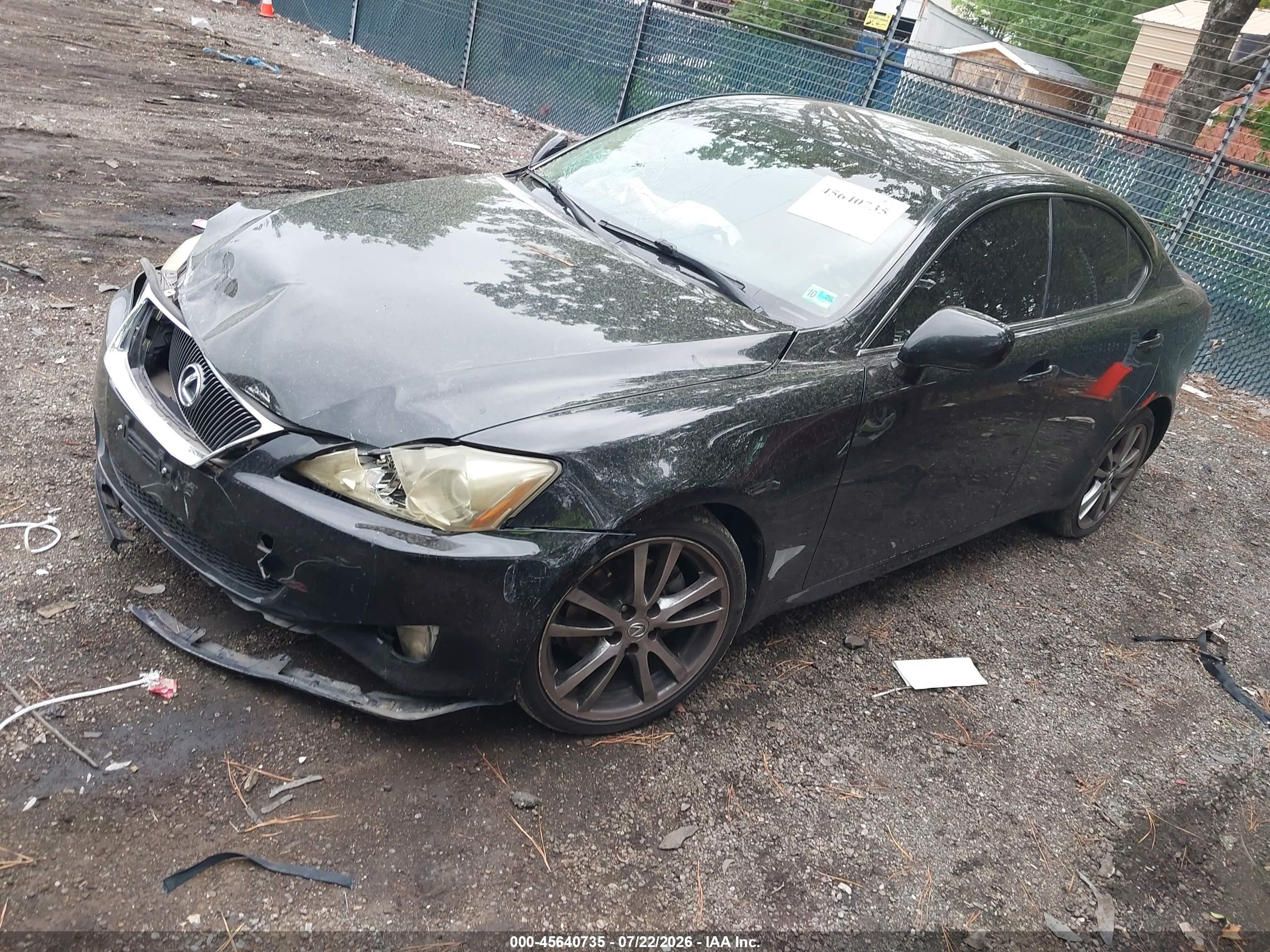 2008 Lexus Is 250   Черный vin: JTHBK262082070880
