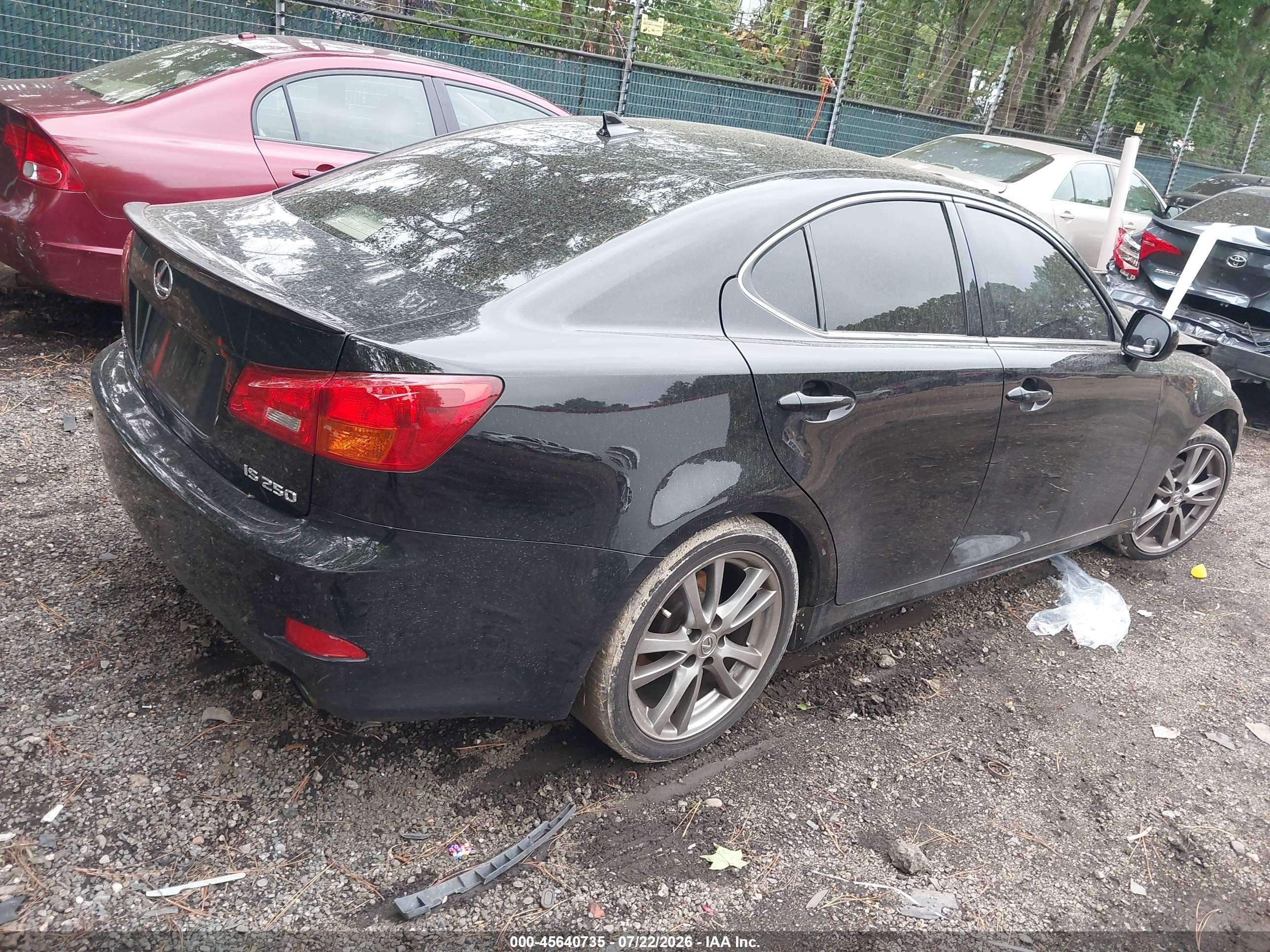 2008 Lexus Is 250   Черный vin: JTHBK262082070880