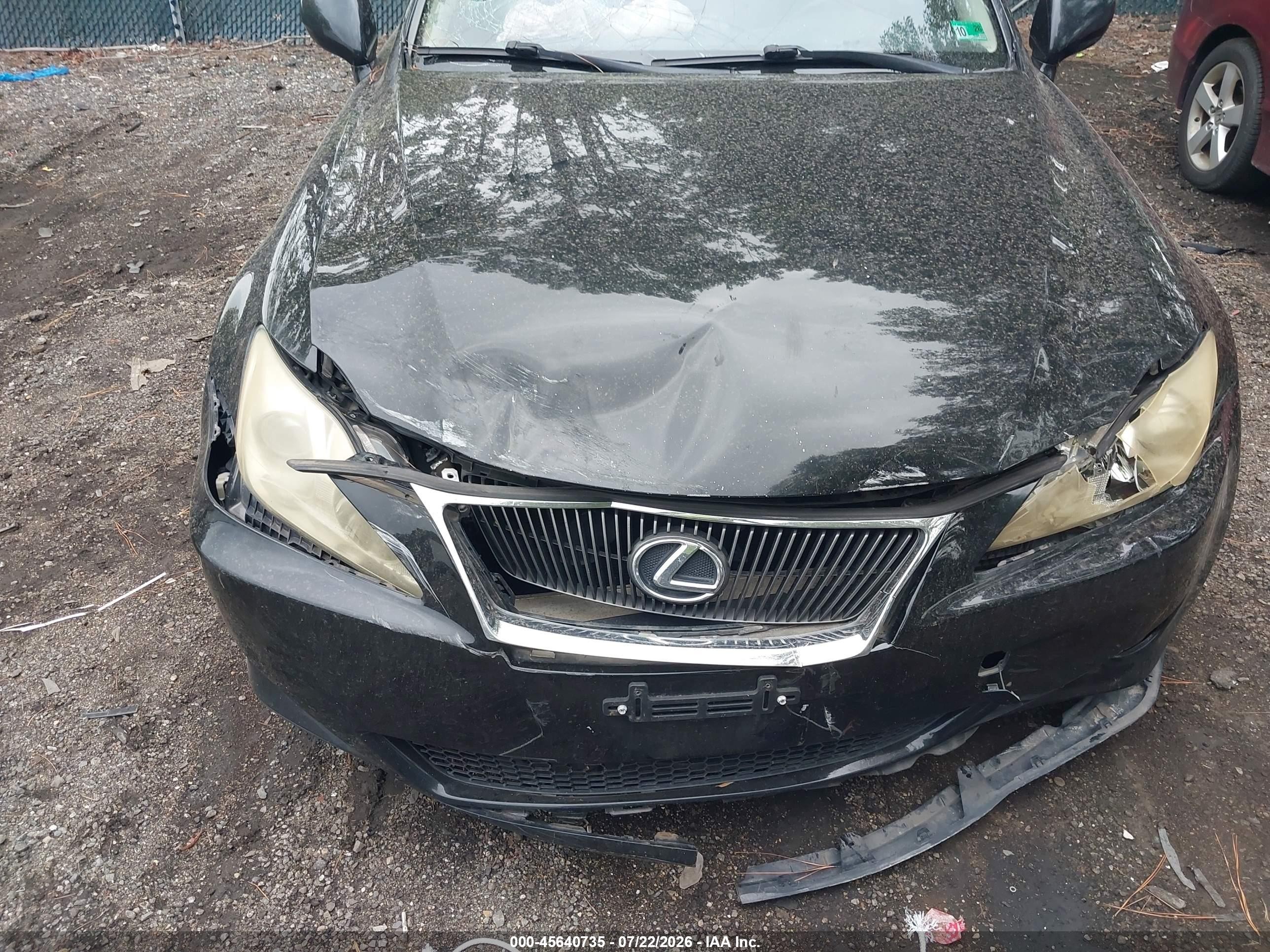 2008 Lexus Is 250   Черный vin: JTHBK262082070880