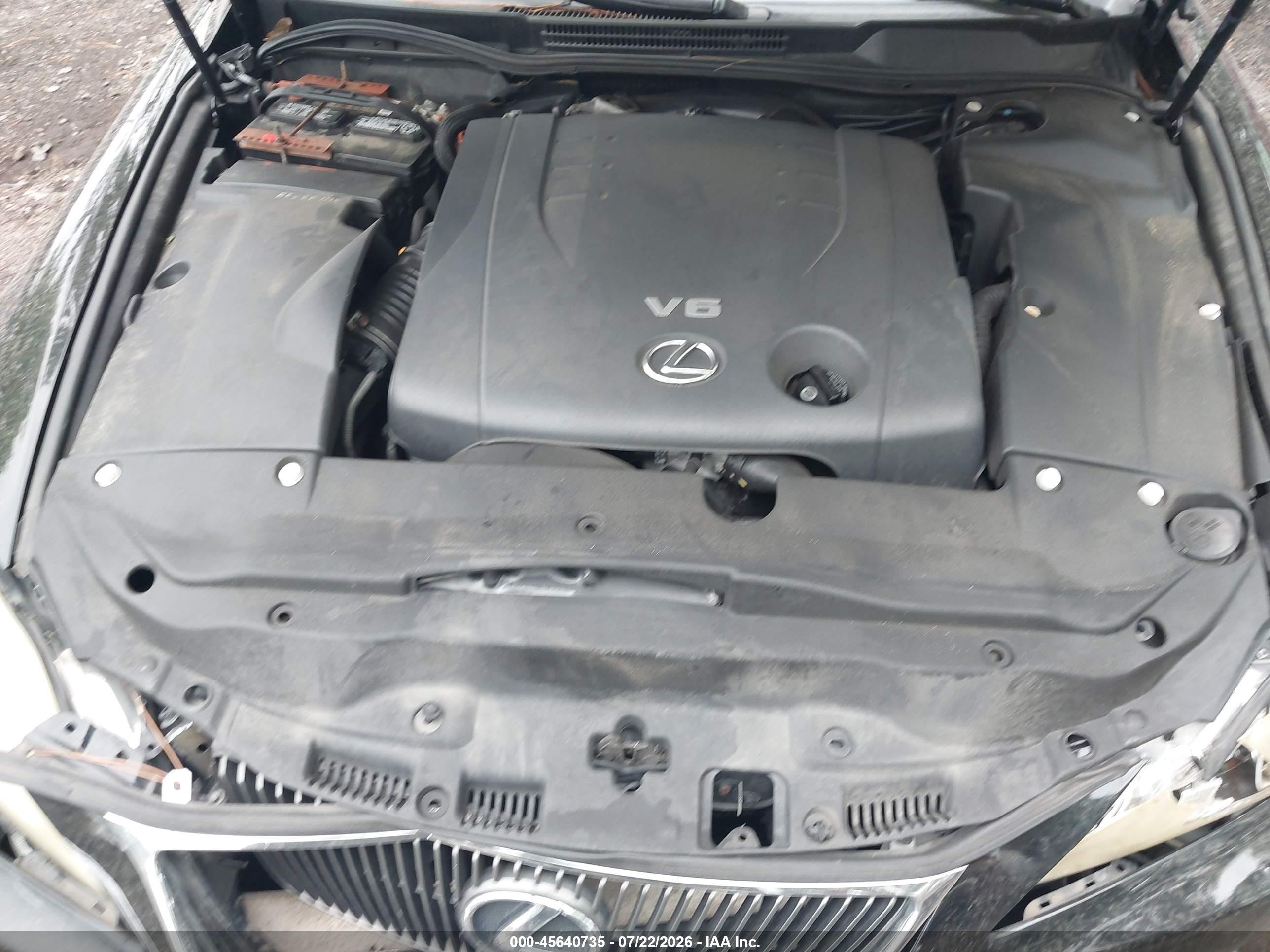 2008 Lexus Is 250   Черный vin: JTHBK262082070880
