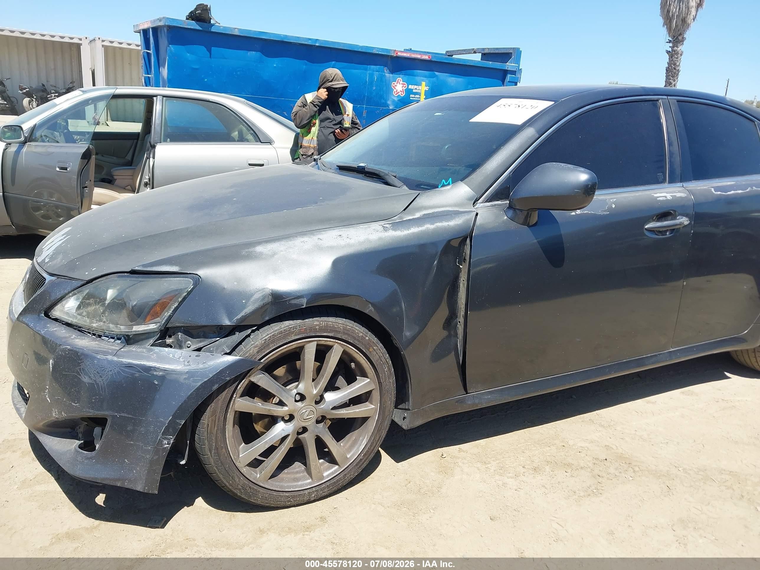 2008 Lexus Is 250   Gray vin: JTHBK262085067797