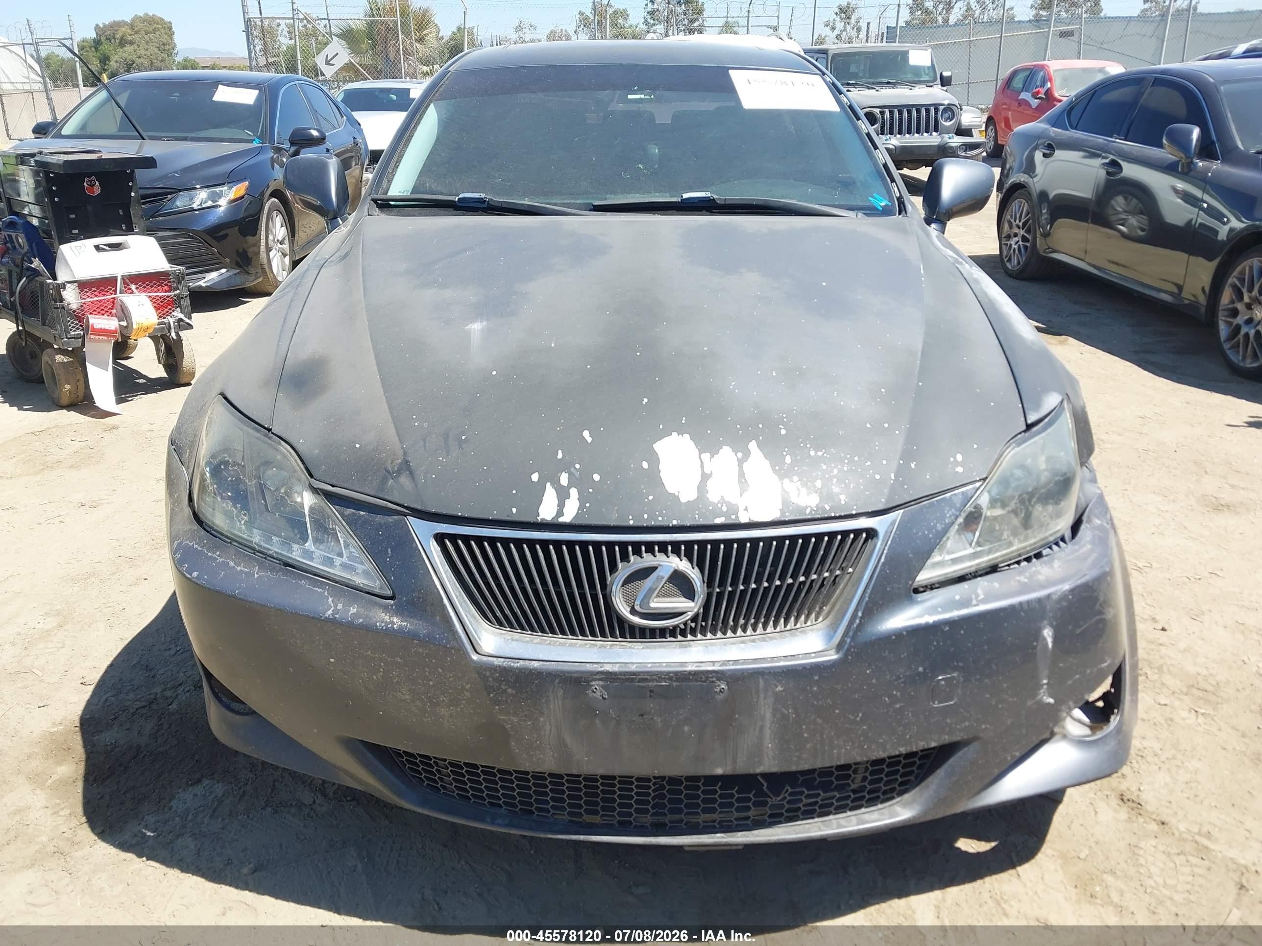2008 Lexus Is 250   Gray vin: JTHBK262085067797