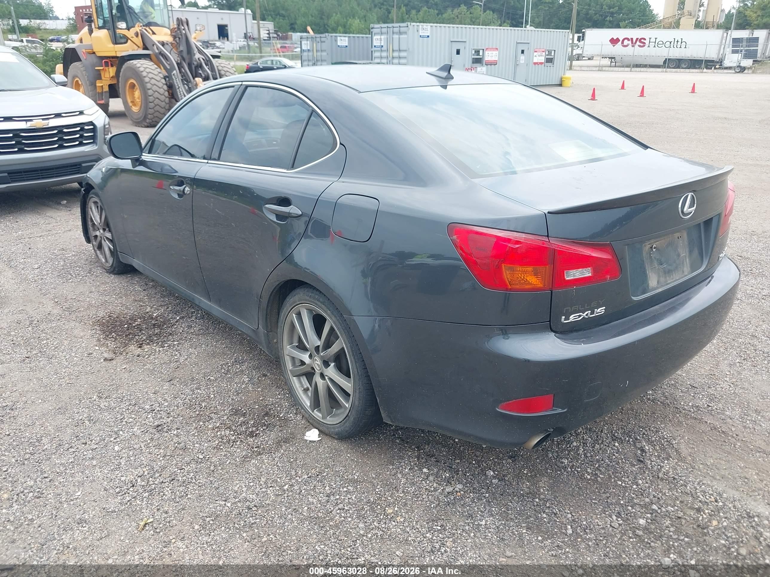 2008 Lexus Is 250 Black vin: JTHBK262085083093