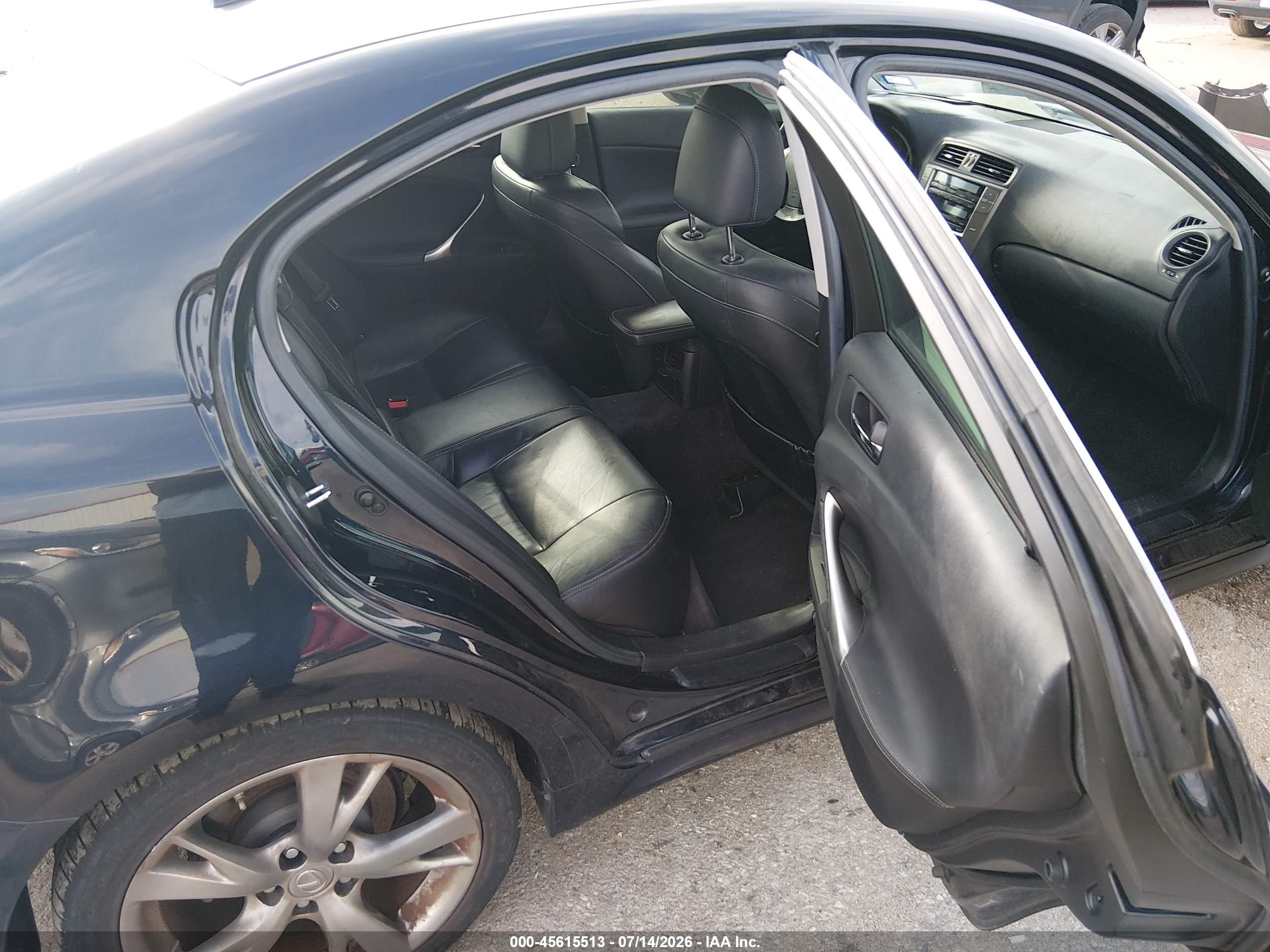 2009 Lexus Is 250 Black vin: JTHBK262095090966