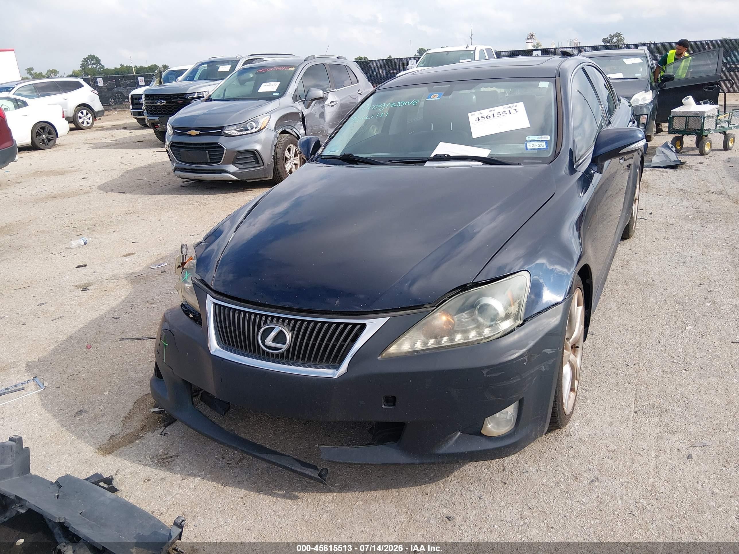 2009 Lexus Is 250 Black vin: JTHBK262095090966