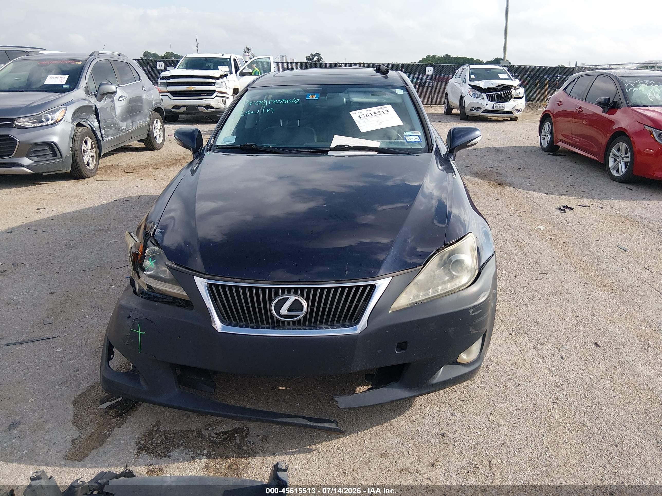 2009 Lexus Is 250 Black vin: JTHBK262095090966