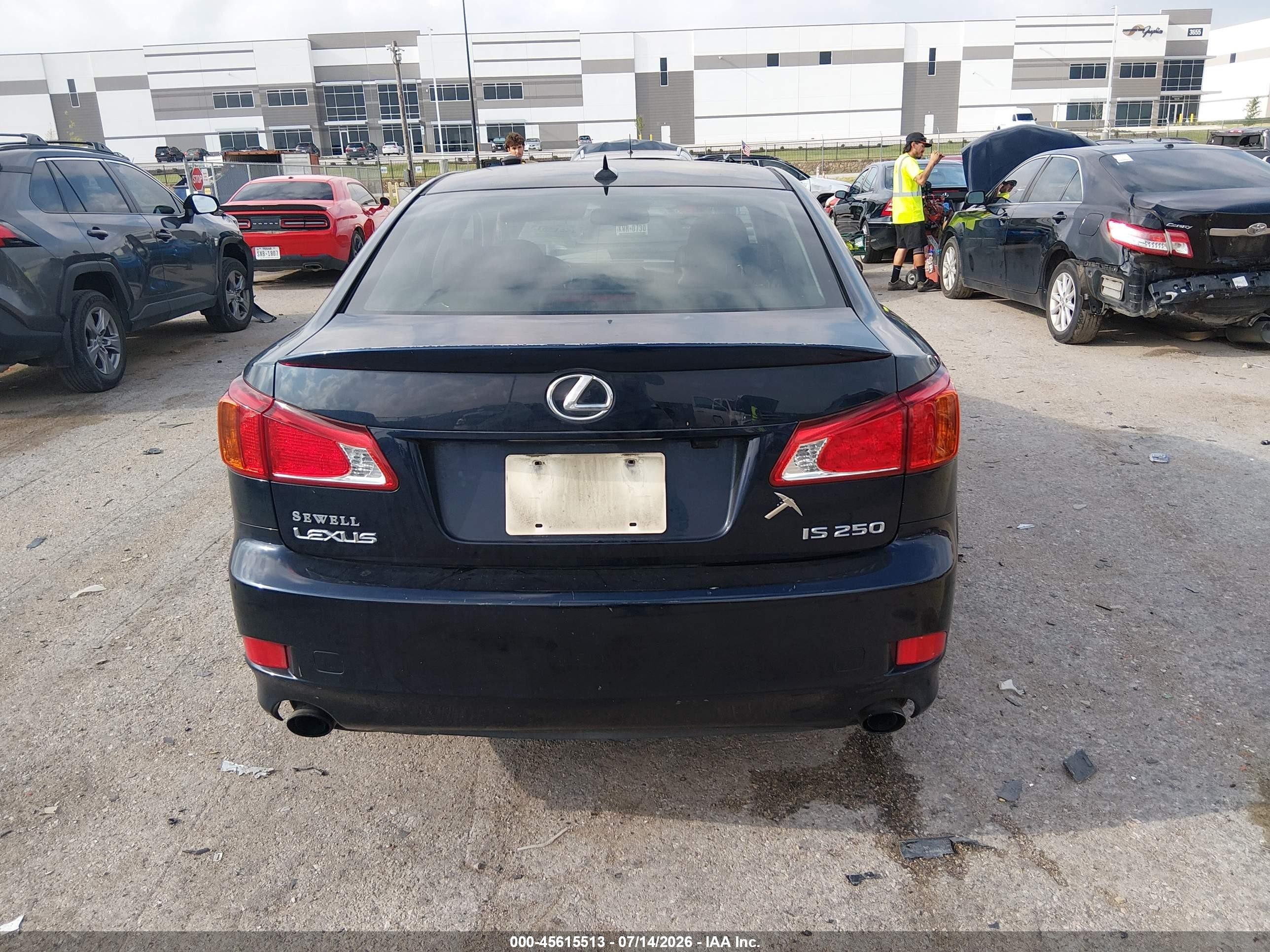 2009 Lexus Is 250 Black vin: JTHBK262095090966