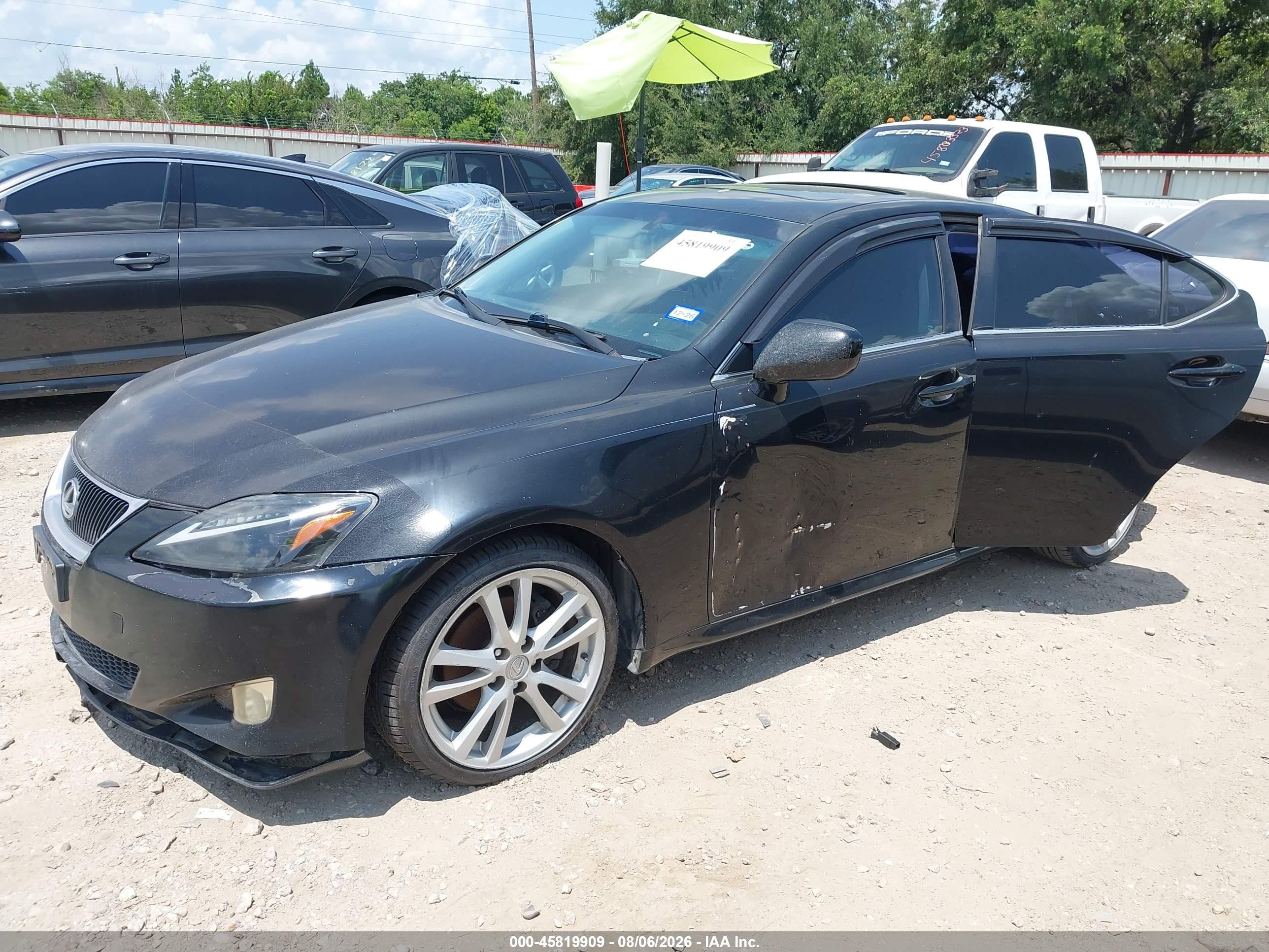 2006 Lexus Is 250   Black vin: JTHBK262162016839