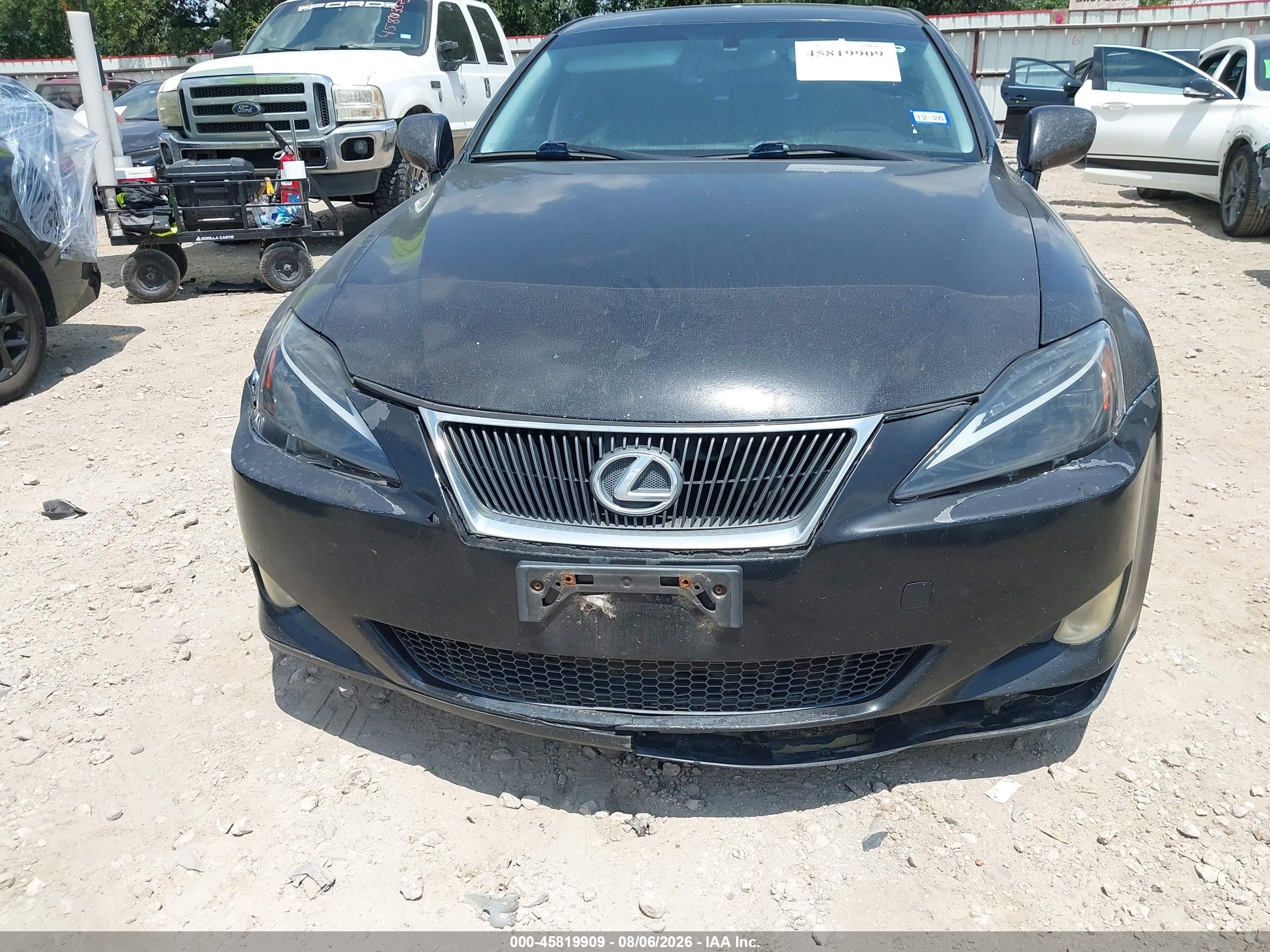 2006 Lexus Is 250   Black vin: JTHBK262162016839