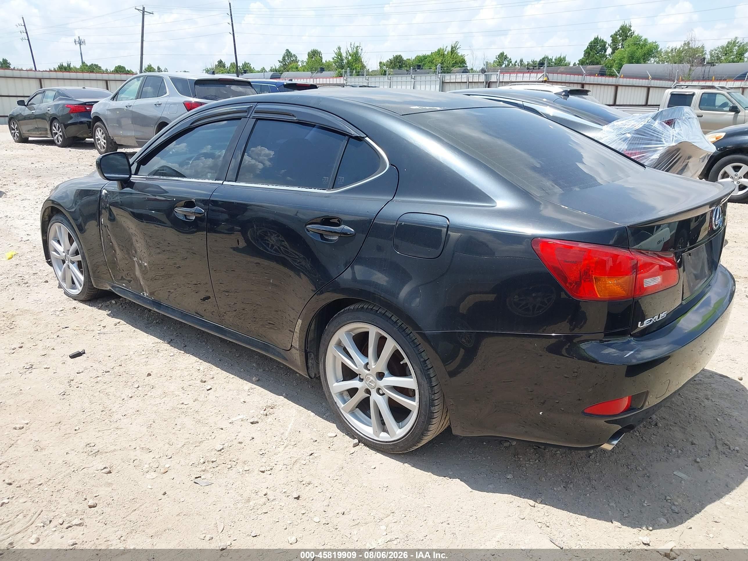 2006 Lexus Is 250   Black vin: JTHBK262162016839
