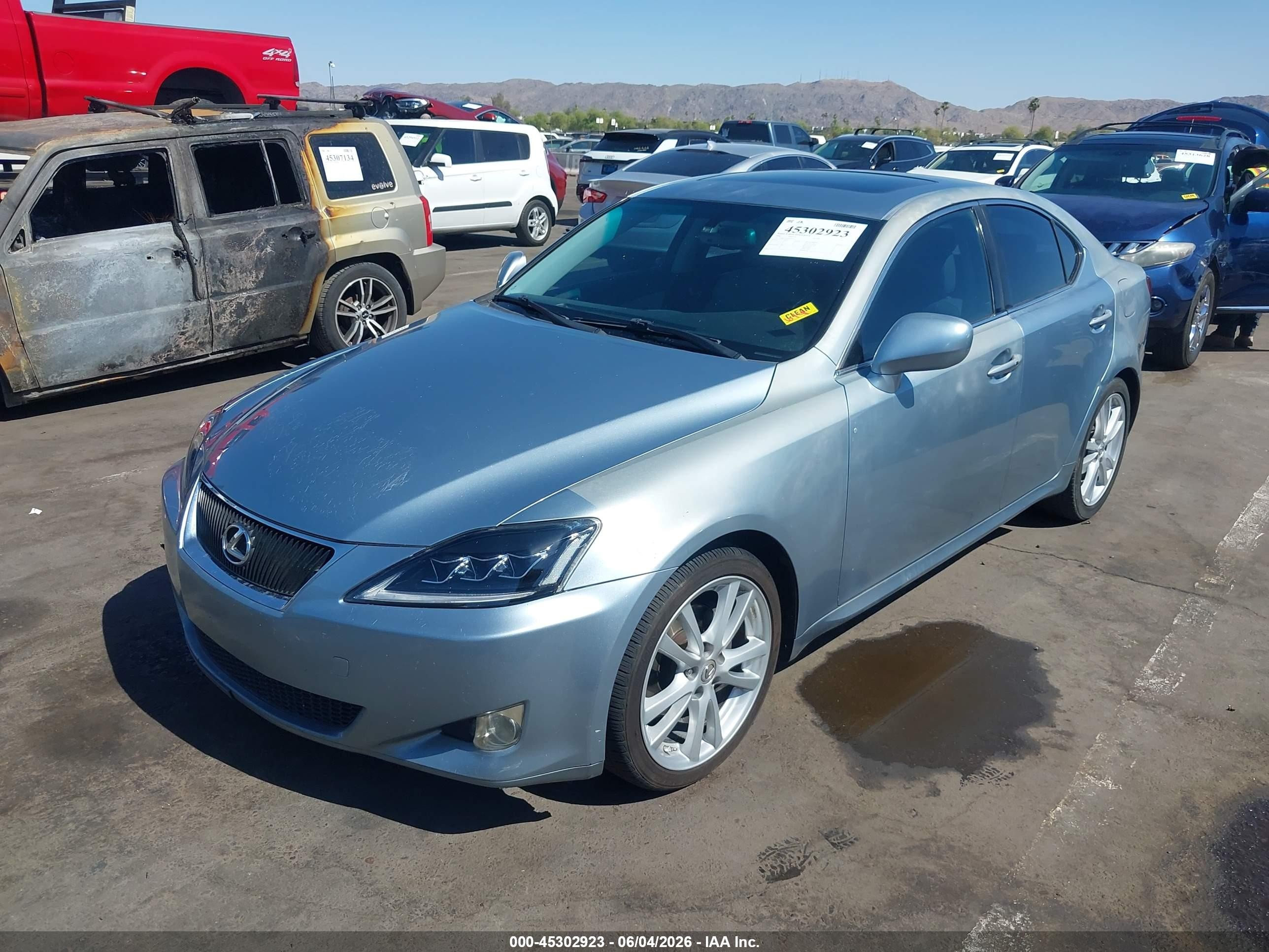 2006 Lexus Is 250   Light Blue vin: JTHBK262165019934