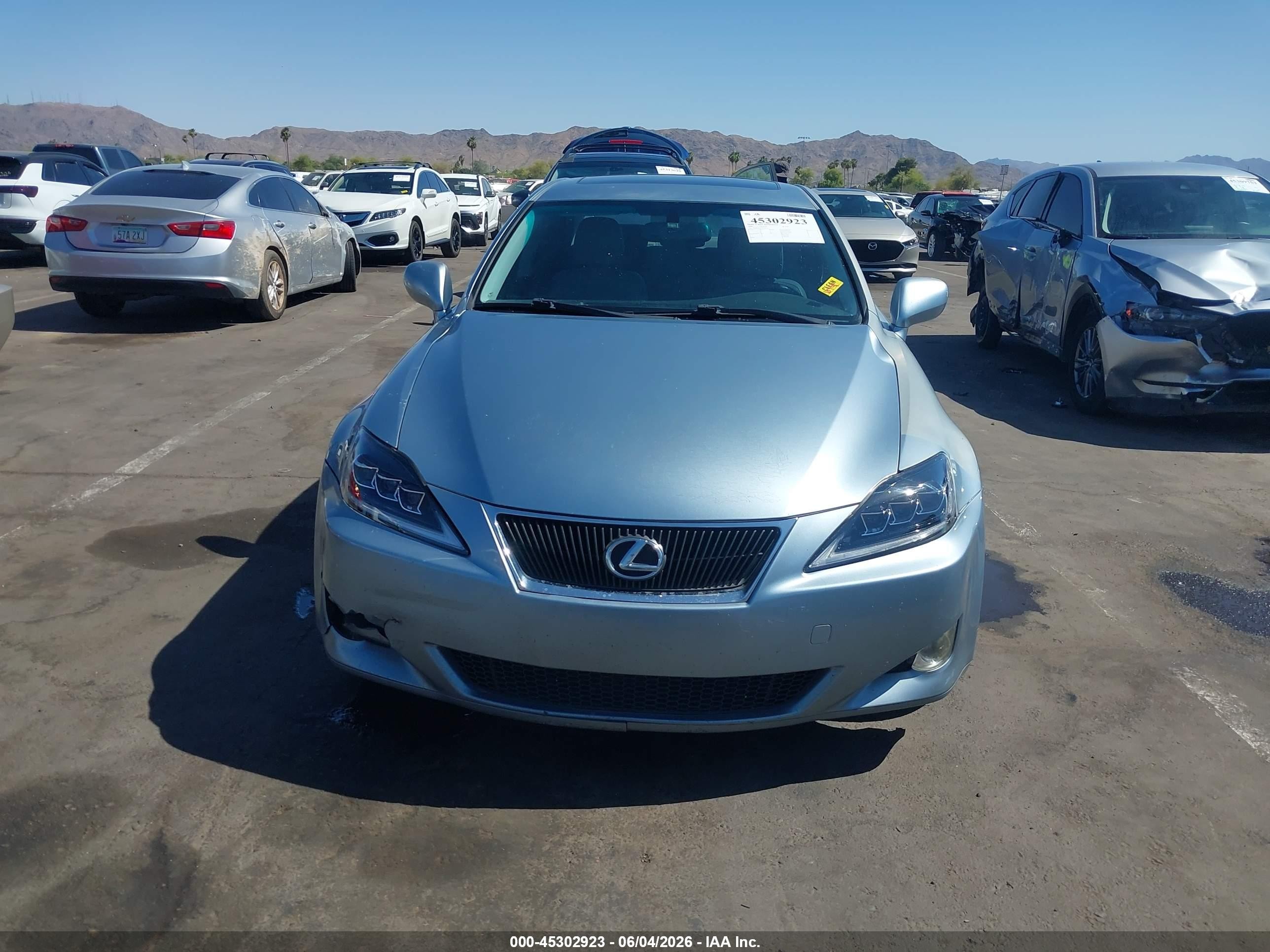 2006 Lexus Is 250   Light Blue vin: JTHBK262165019934