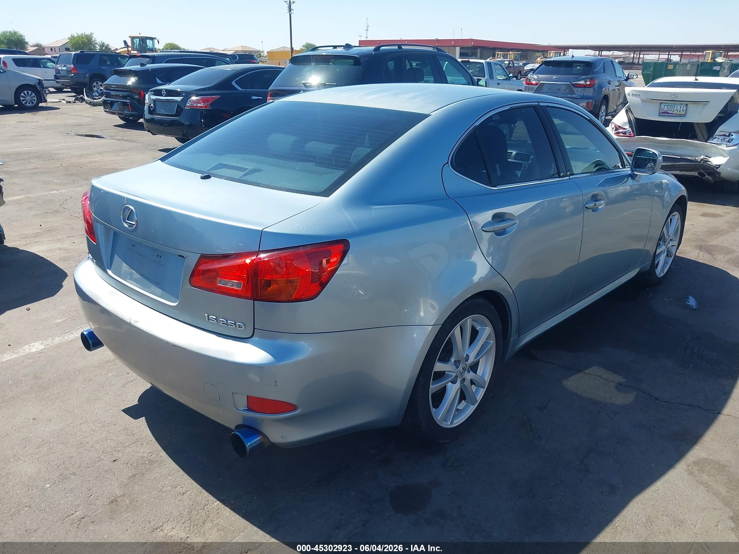 2006 Lexus Is 250   Light Blue vin: JTHBK262165019934