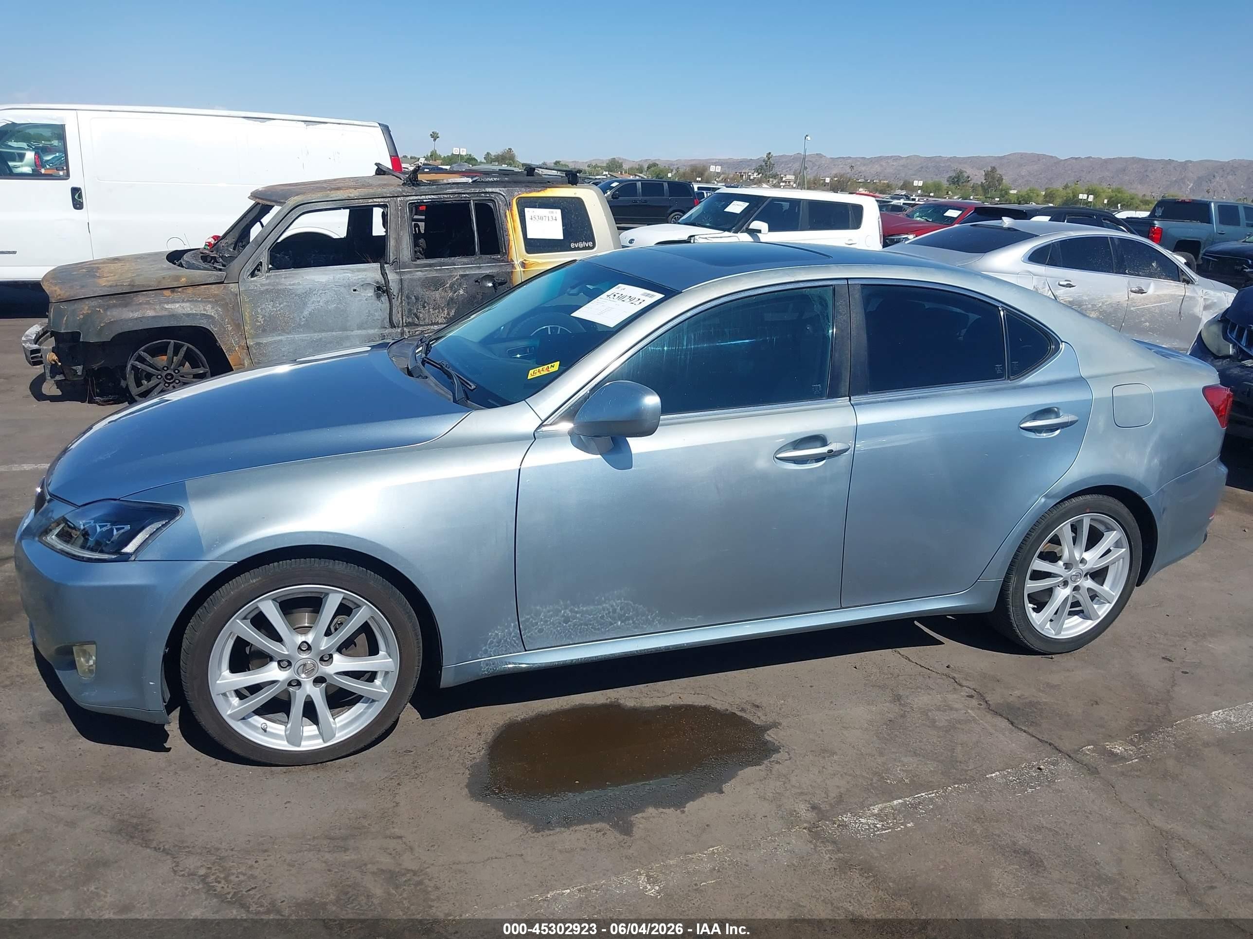 2006 Lexus Is 250   Light Blue vin: JTHBK262165019934