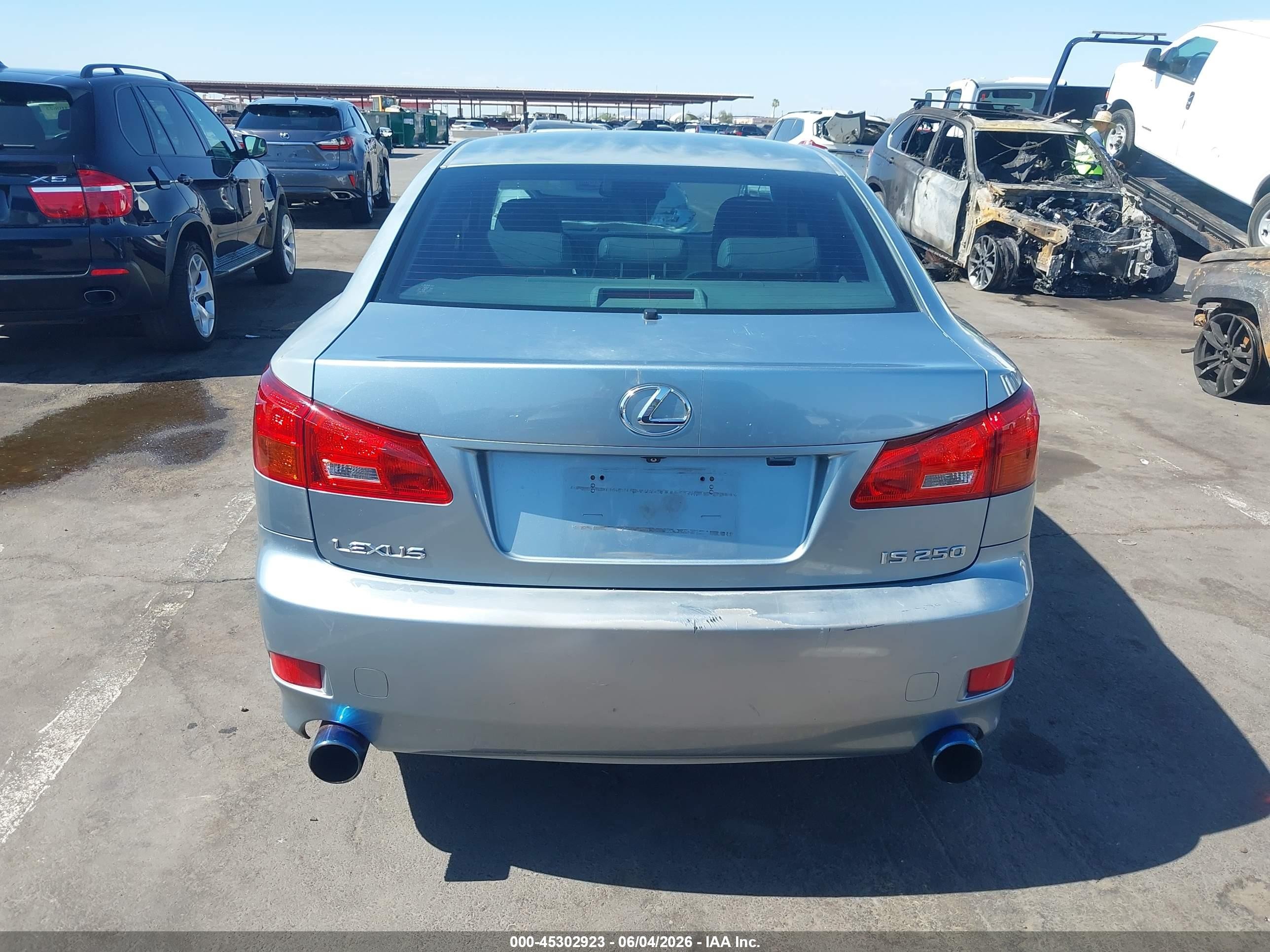 2006 Lexus Is 250   Light Blue vin: JTHBK262165019934