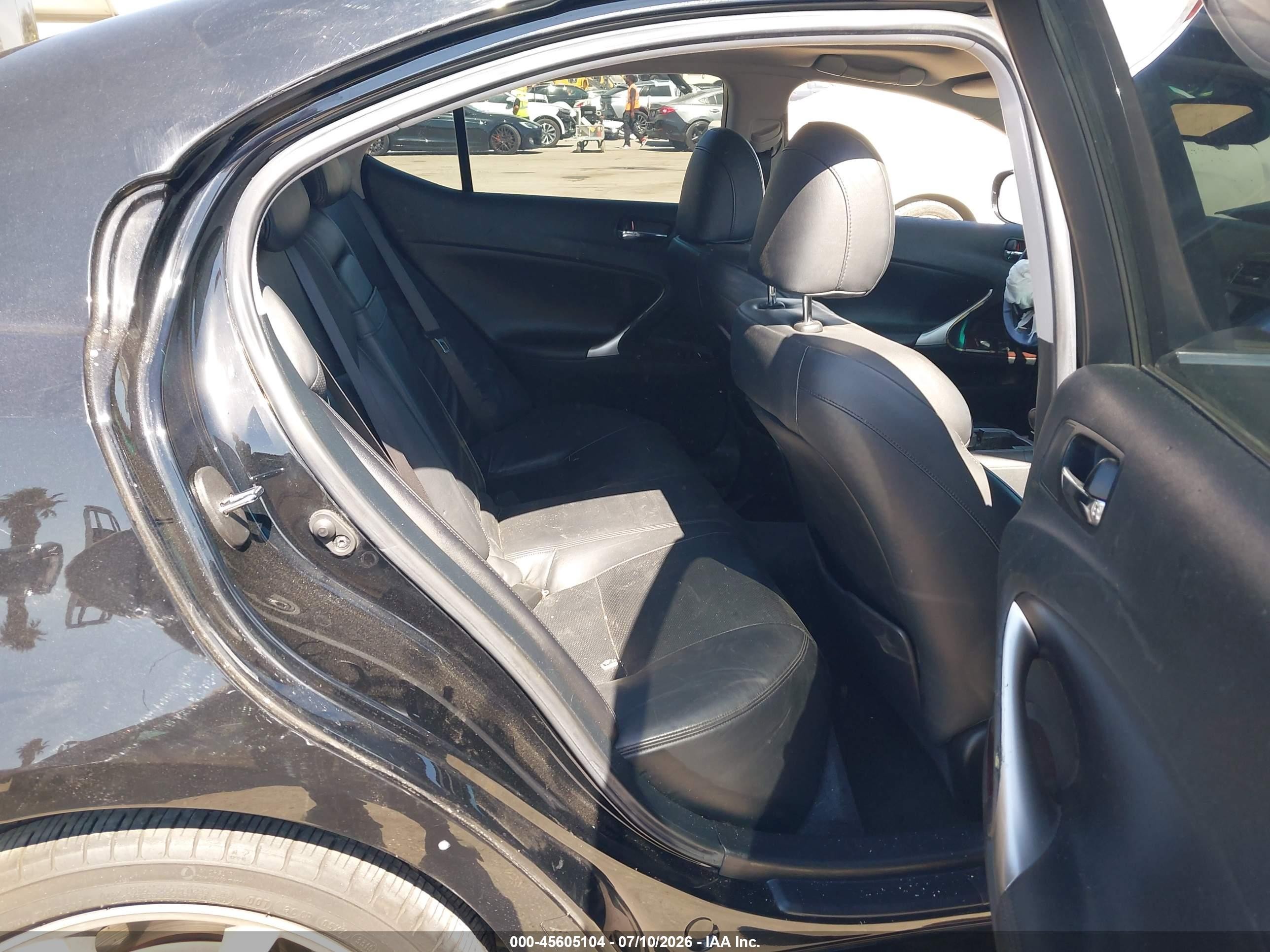 2007 Lexus Is 250   Black vin: JTHBK262172055724