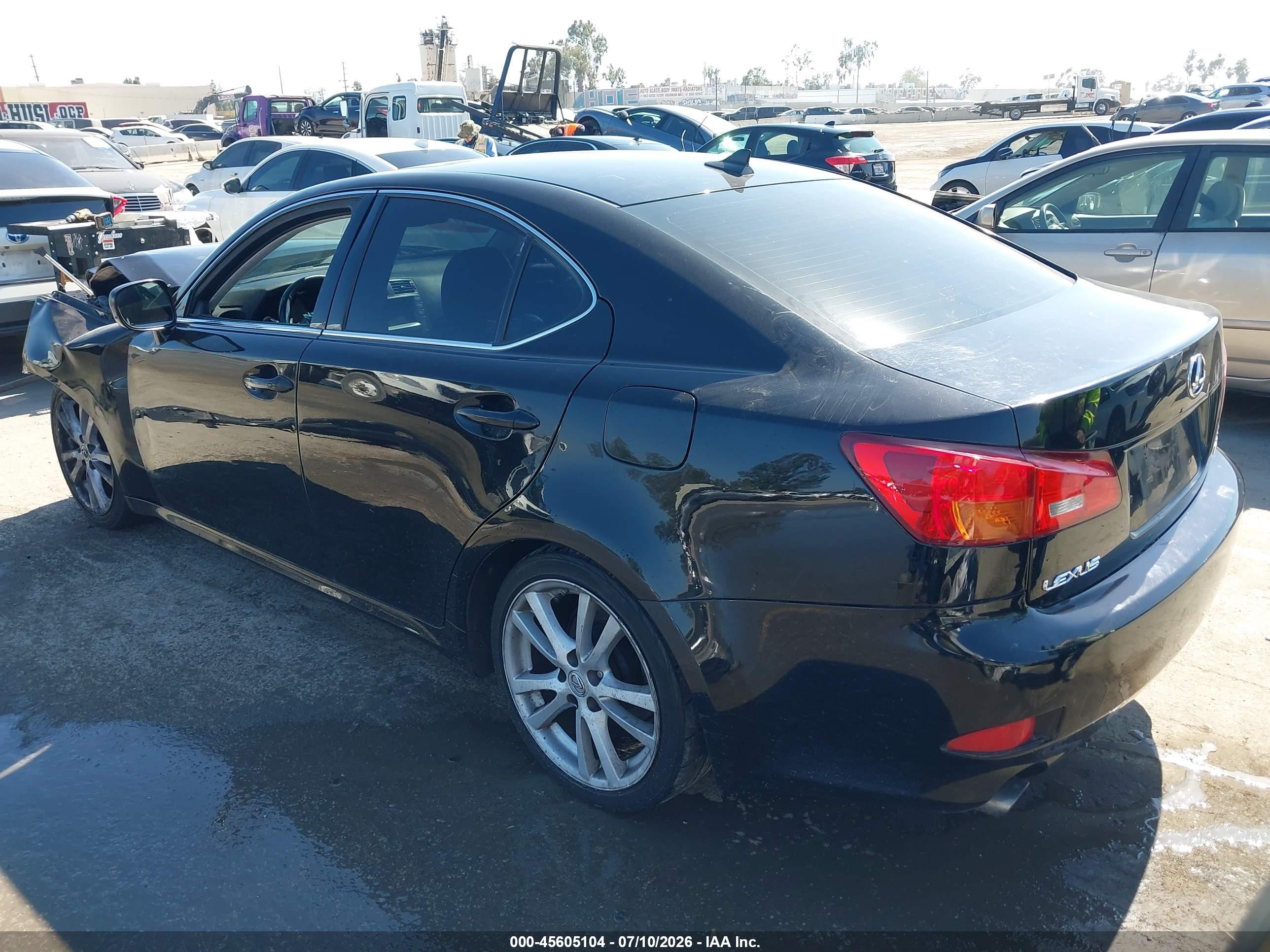 2007 Lexus Is 250   Black vin: JTHBK262172055724