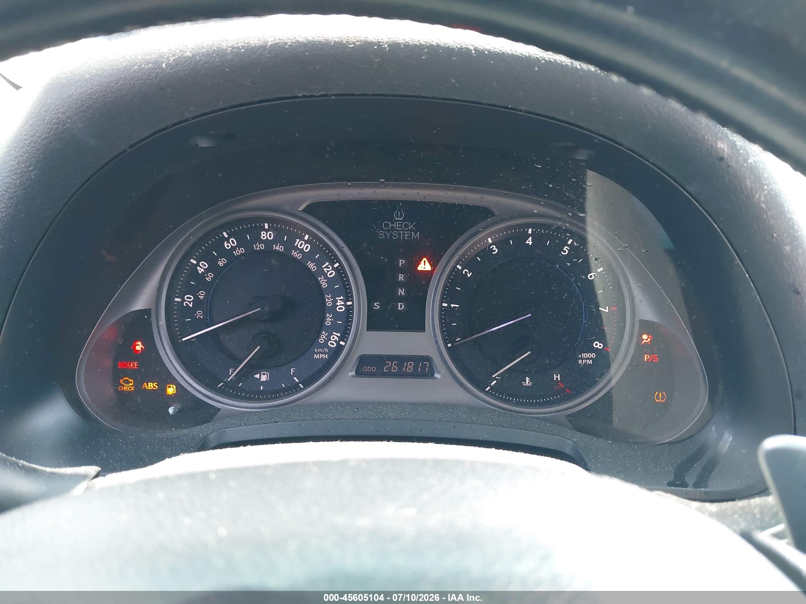 2007 Lexus Is 250   Black vin: JTHBK262172055724
