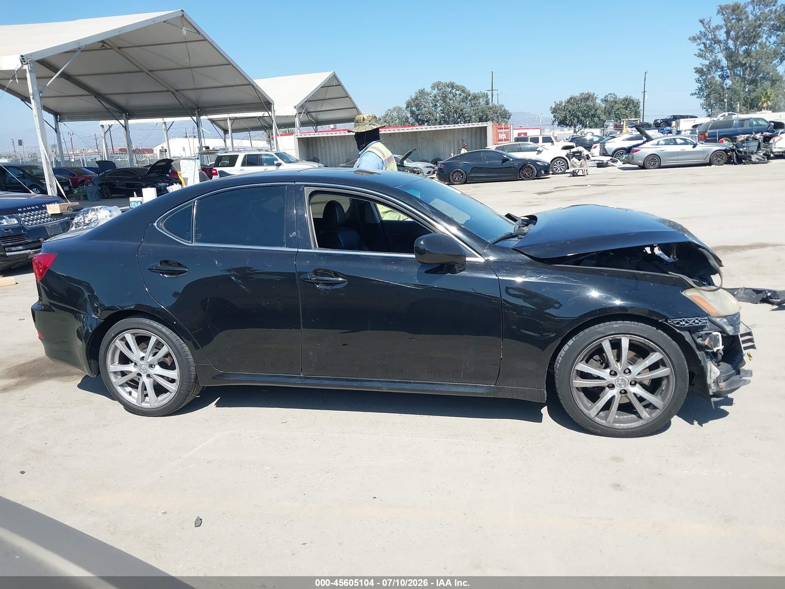 2007 Lexus Is 250   Black vin: JTHBK262172055724