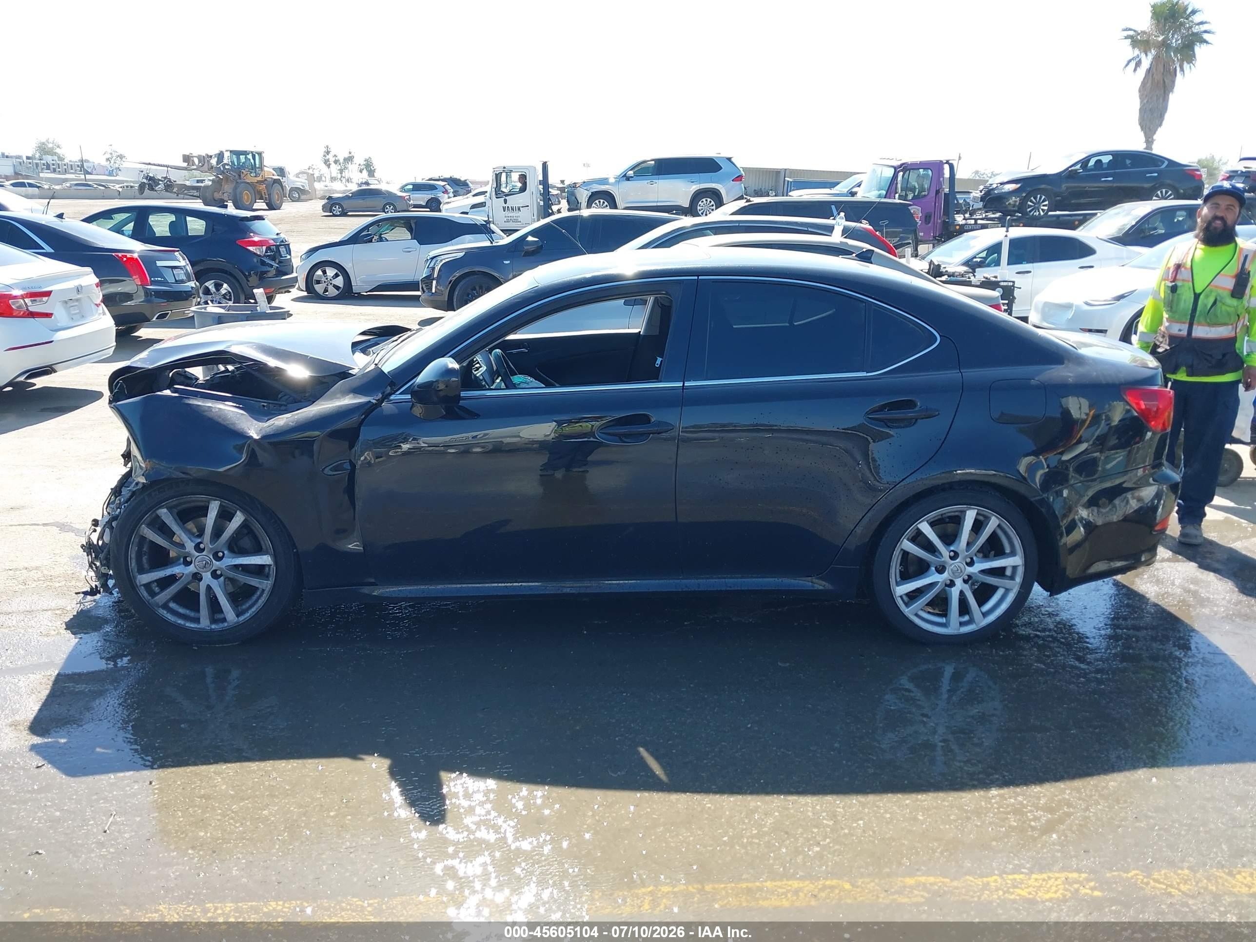 2007 Lexus Is 250   Black vin: JTHBK262172055724
