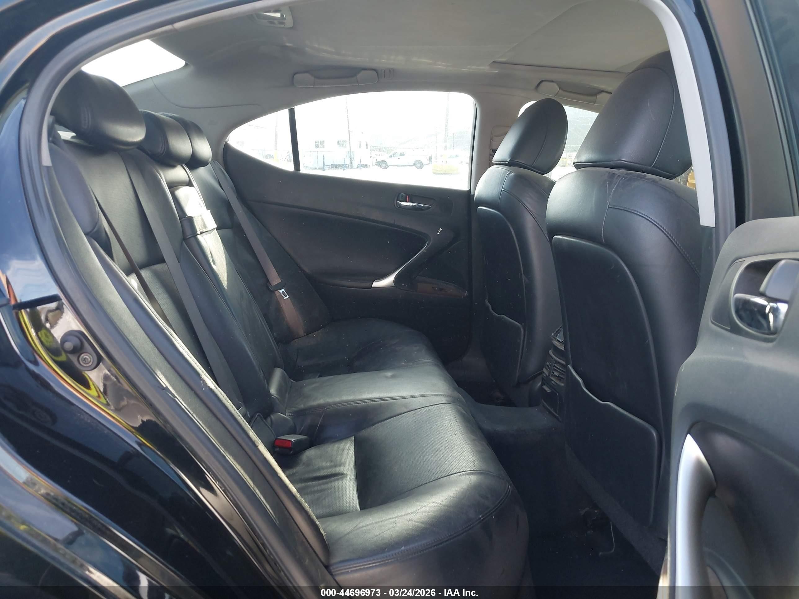2007 Lexus Is 250   Black vin: JTHBK262175026643
