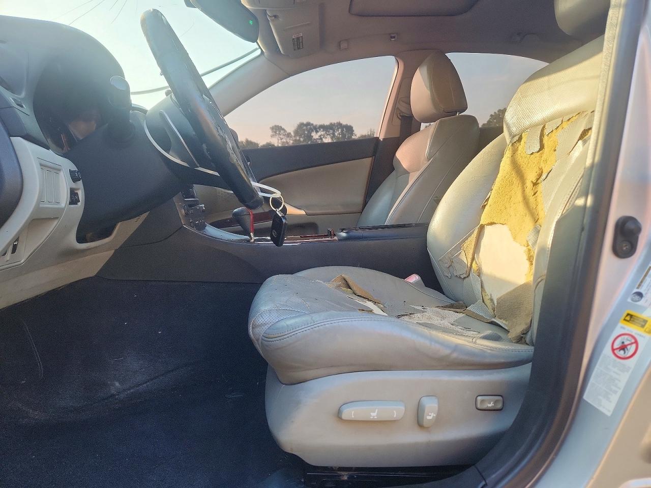 2007 Lexus Is 250 Base Silver vin: JTHBK262175027856