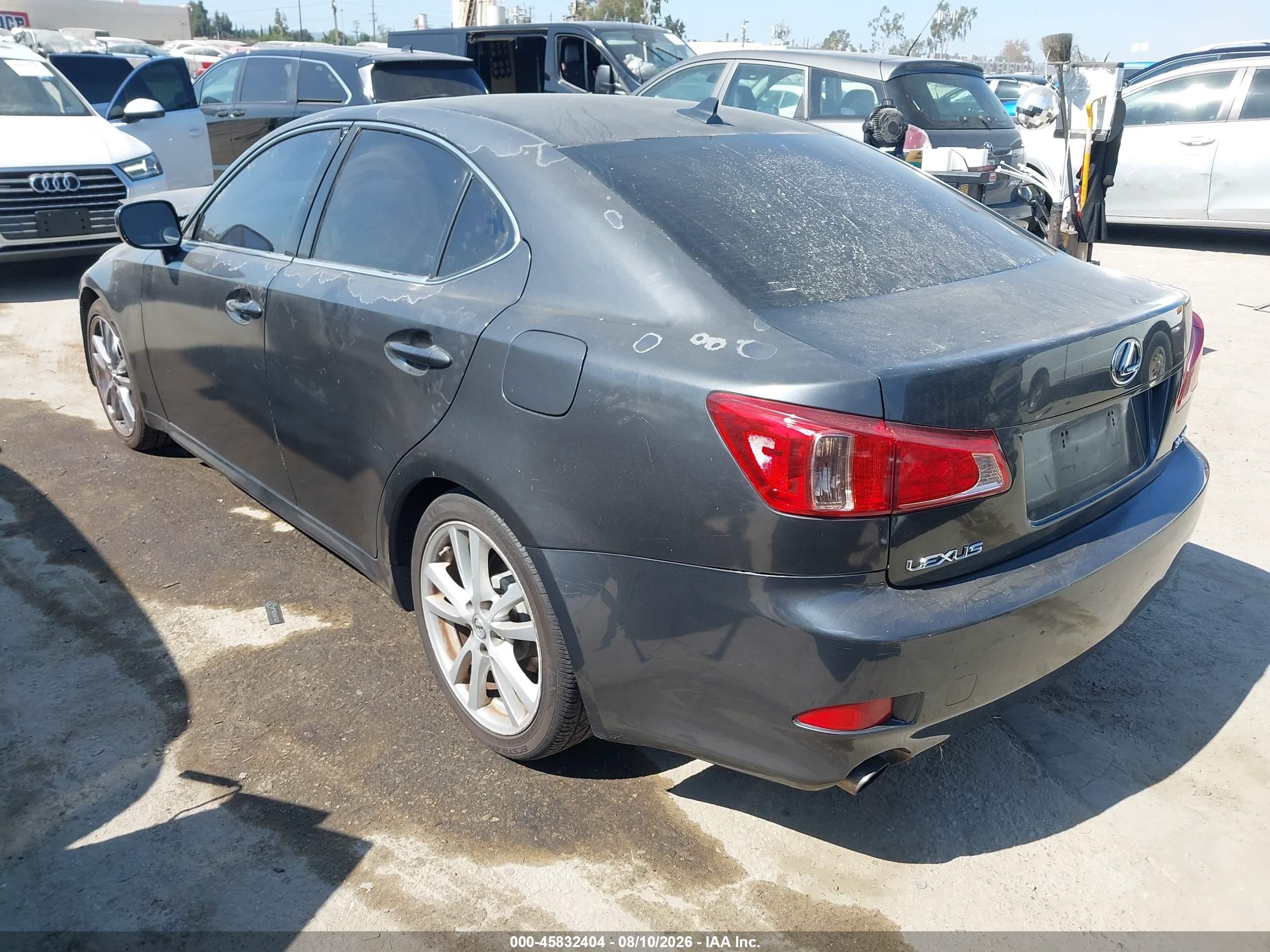 2007 Lexus Is 250   Gray vin: JTHBK262175029476