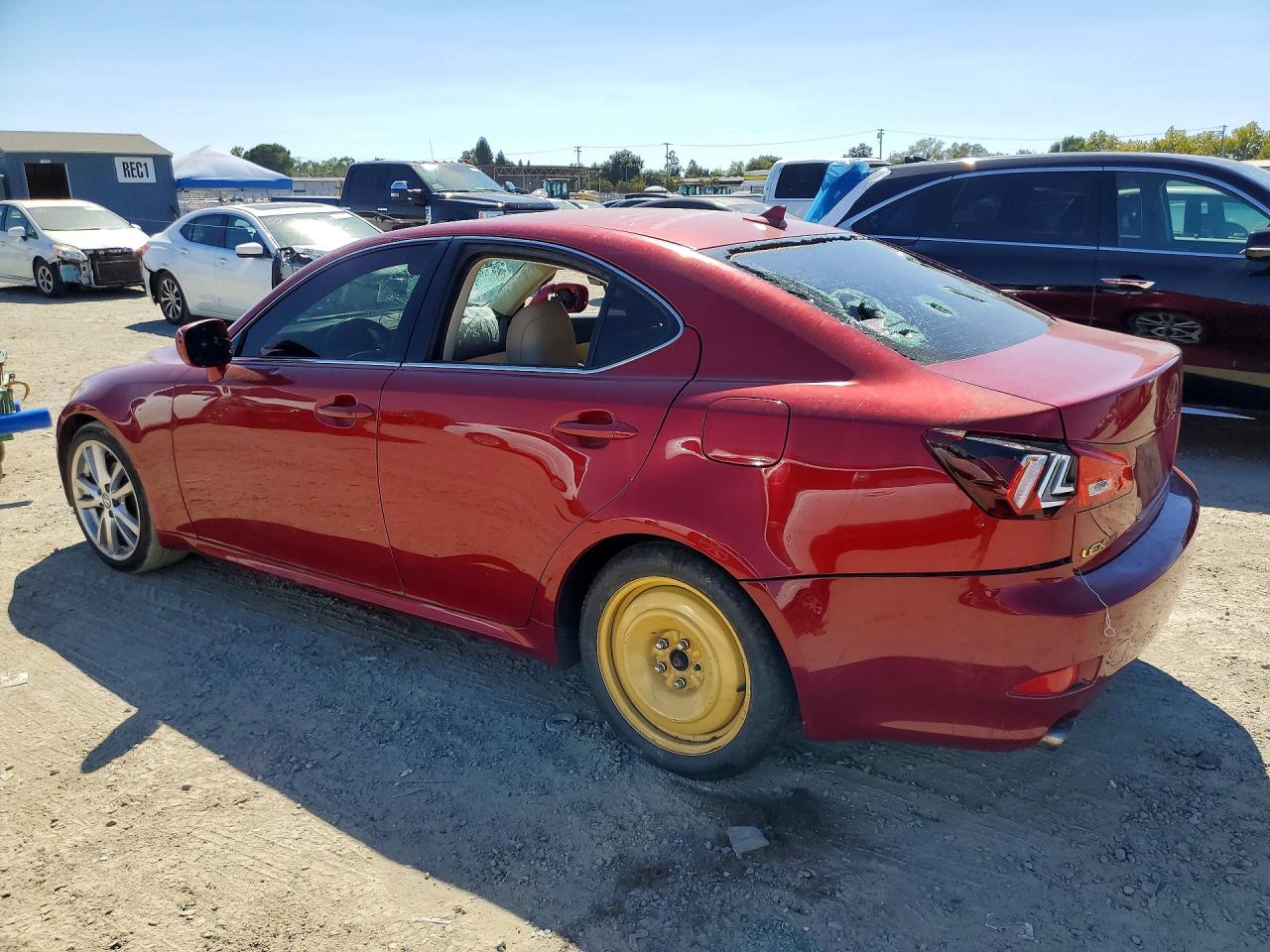 2007 Lexus Is 250 Base Red vin: JTHBK262175044589