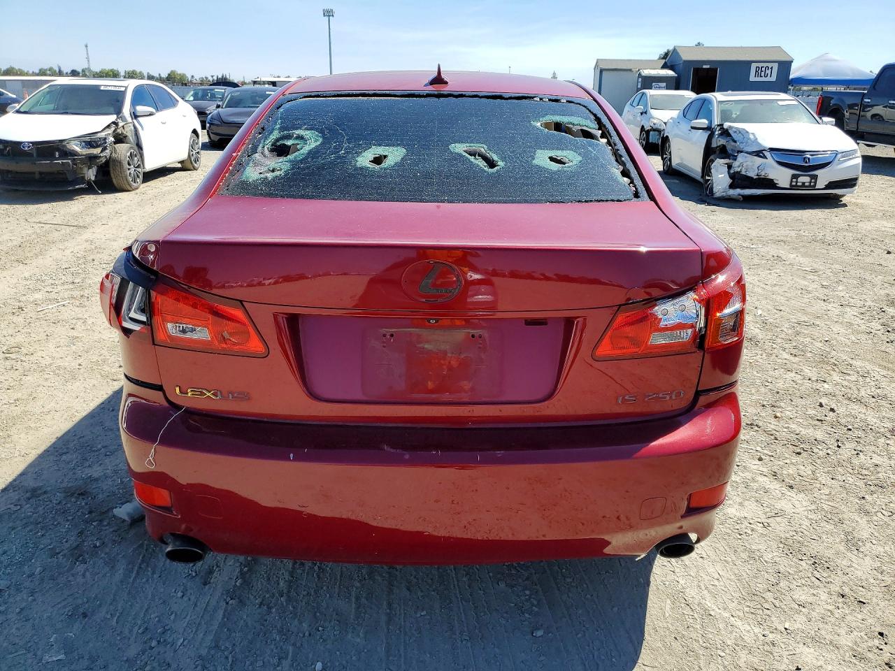 2007 Lexus Is 250 Base Red vin: JTHBK262175044589