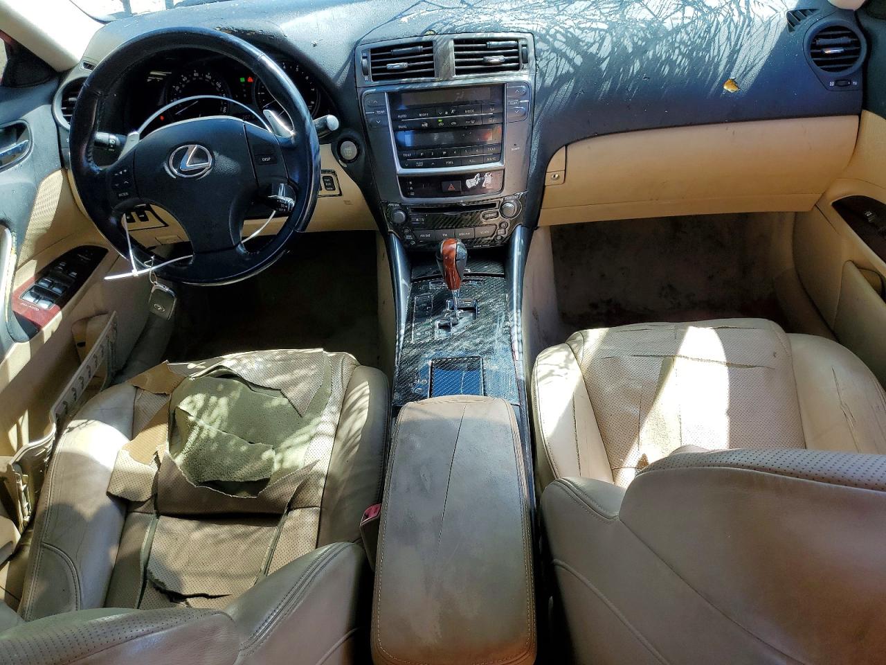 2007 Lexus Is 250 Base Red vin: JTHBK262175044589
