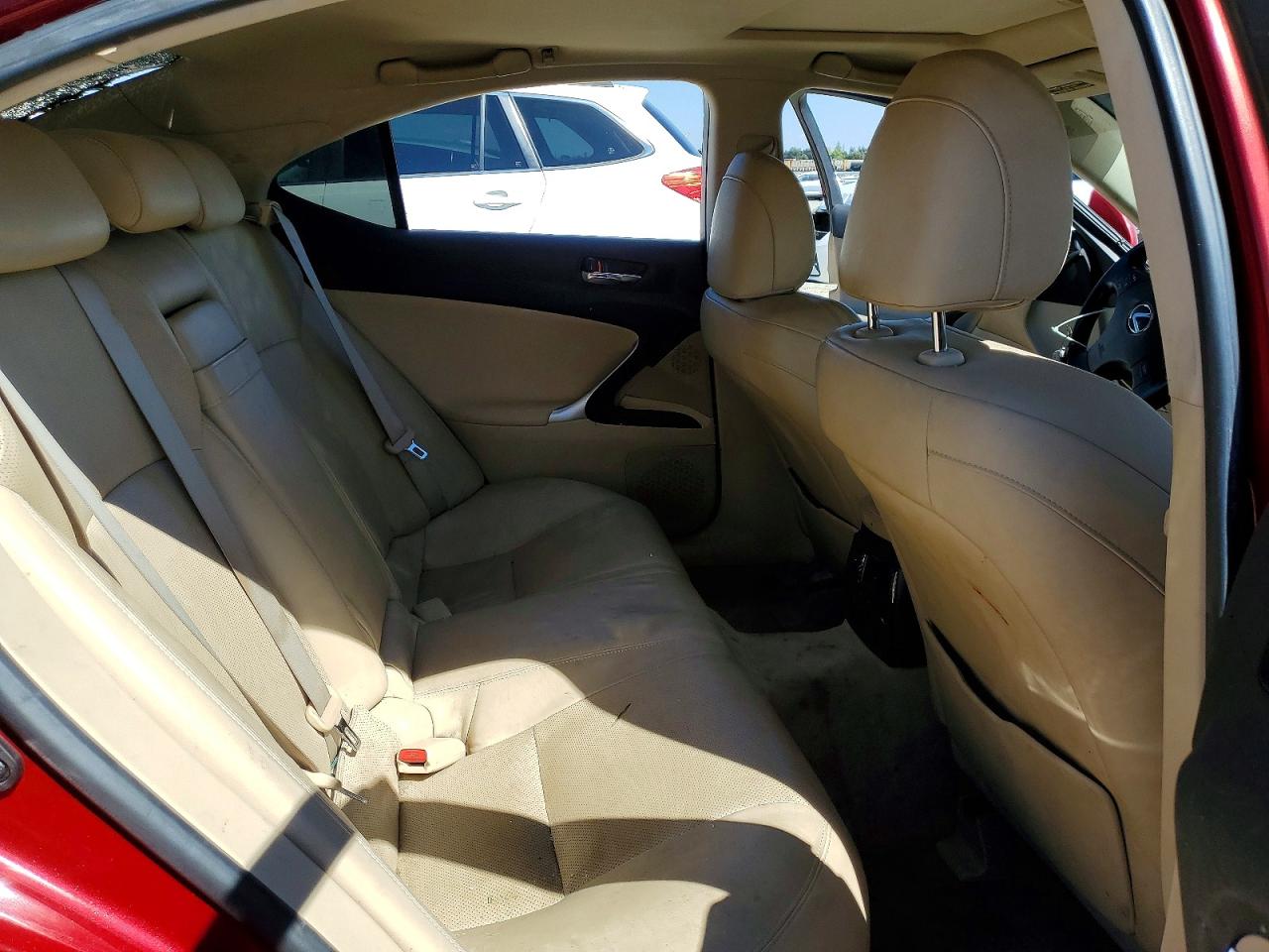 2007 Lexus Is 250 Base Red vin: JTHBK262175044589