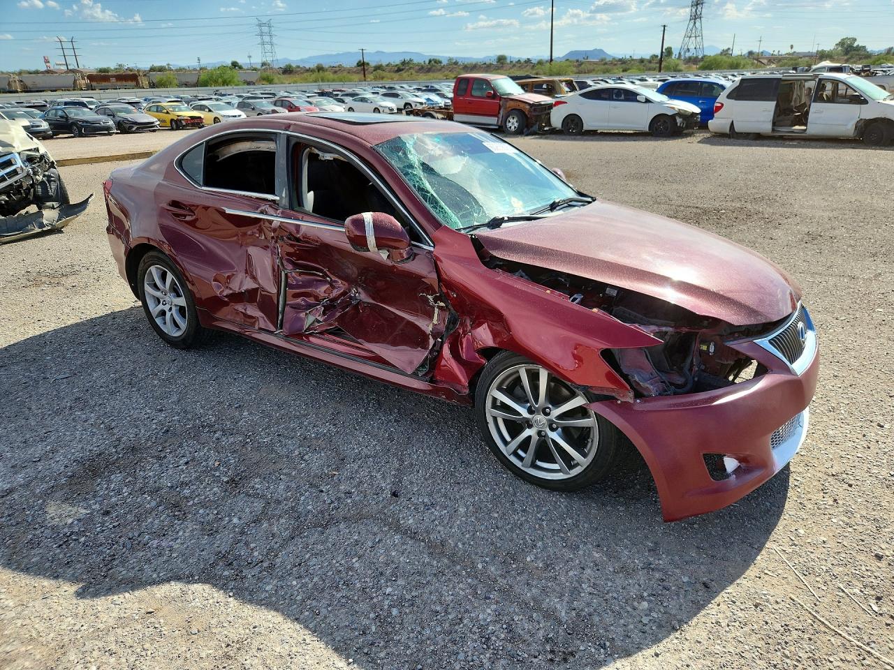 2008 Lexus Is 250 Base Красный vin: JTHBK262182064330